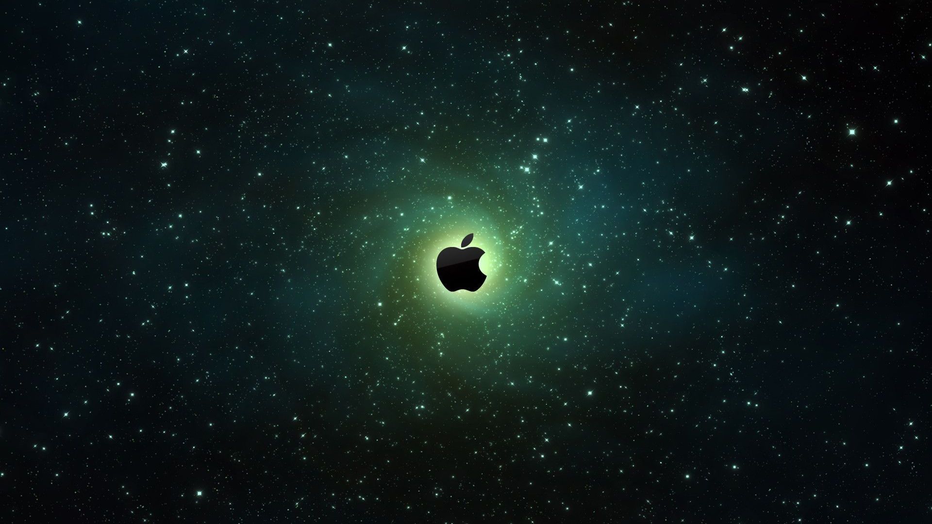 Logo Apple nello spazio, 1920x1080 Full HD, PC