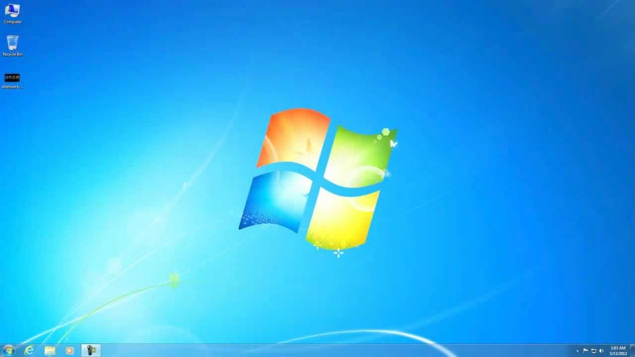 Logo Windows 7 sfondo blu, 1280x720 720p, PC