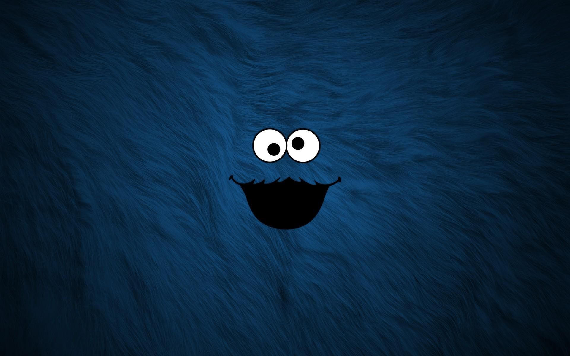 Cookie Monster minimalista blu, 1920x1200 Full HD+ WUXGA, Desktop