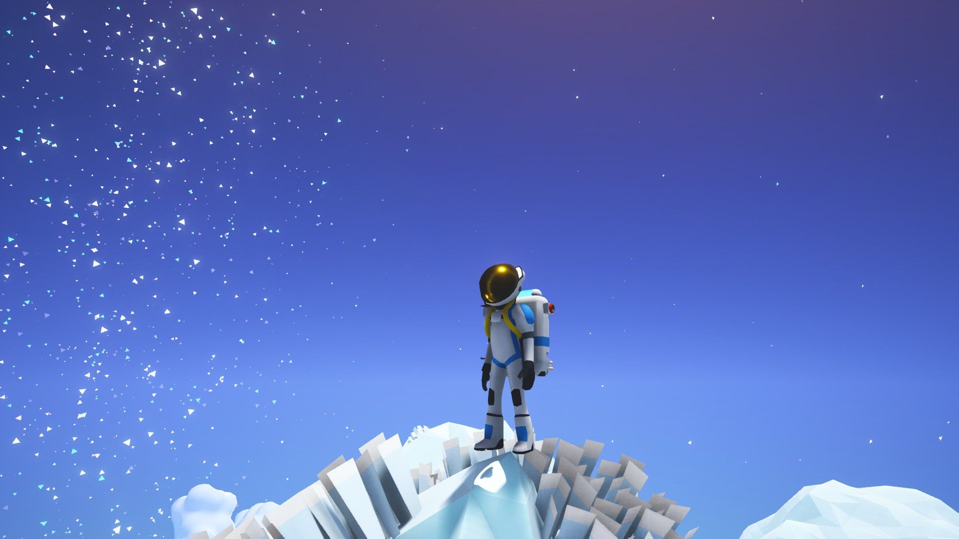 Astronauta su montagna ghiacciata, 1920x1080 Full HD 1080p, PC