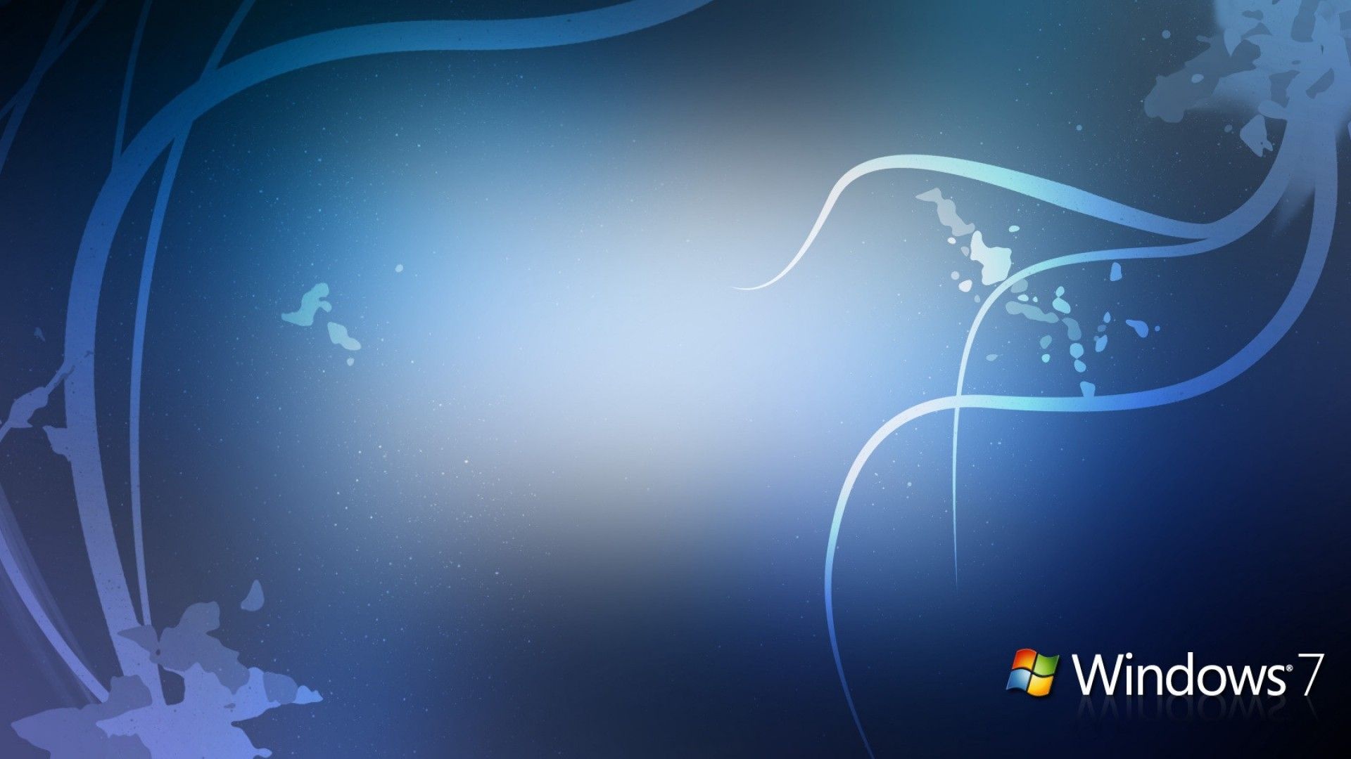 Sfondo astratto blu Windows 7, sistema operativo Microsoft, 1920x1080 Full HD, PC
