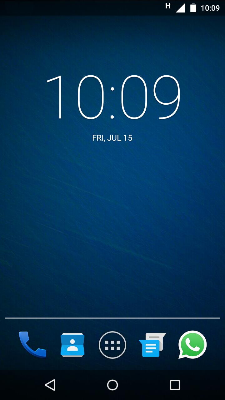Schermata blocco Android orologio blu, 720x1280 Verticale, OnePlus