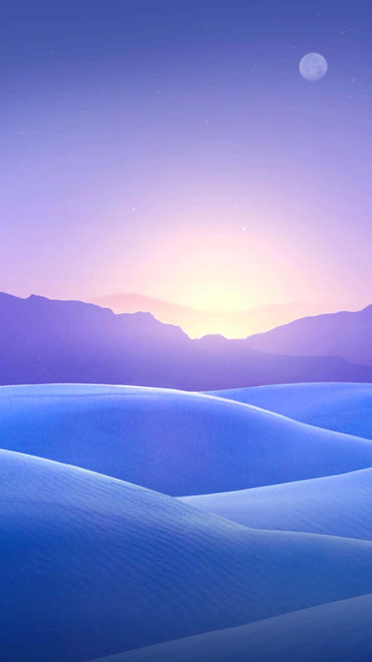 Dune desertiche viola al tramonto, 750x1334 Full HD Verticale, Smartphone