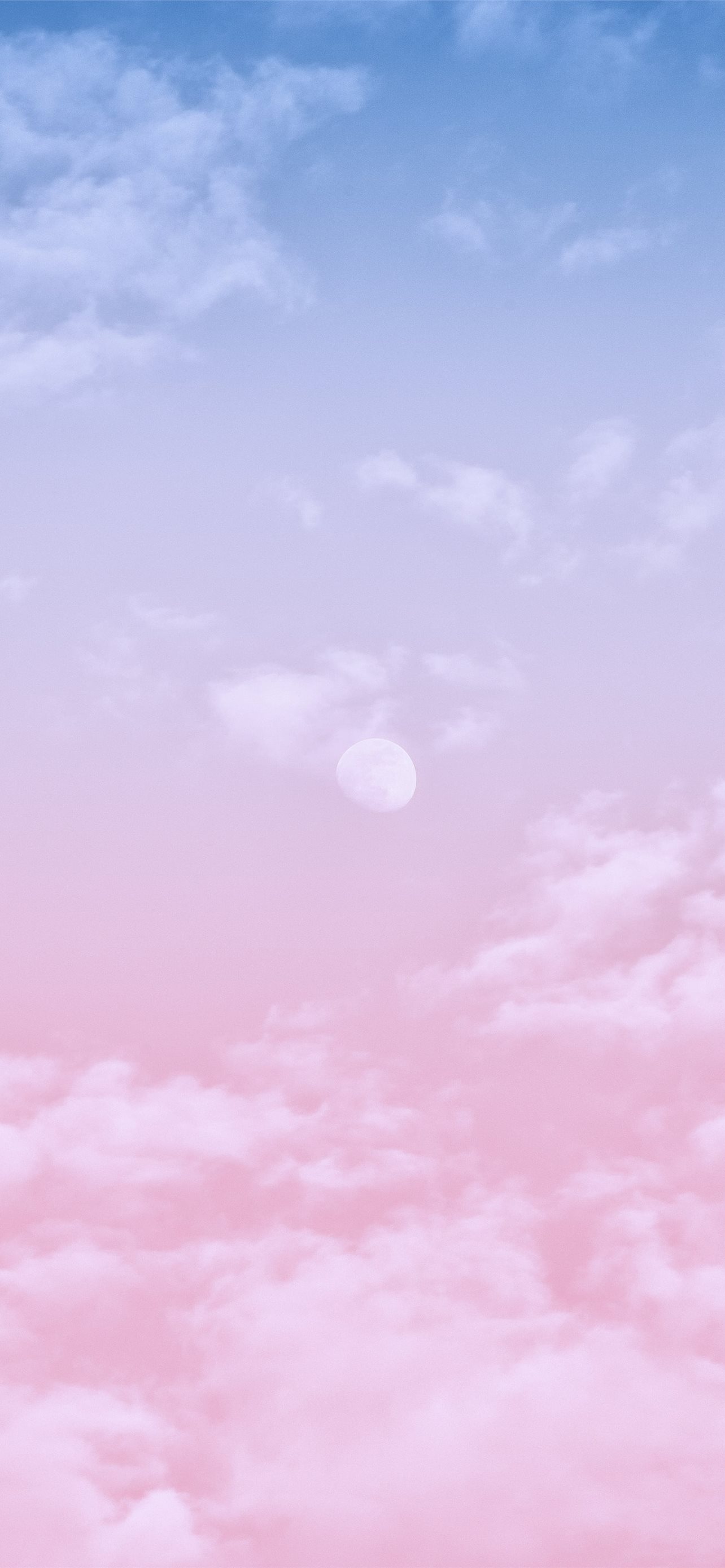 Cielo nuvoloso rosa azzurro, 1284x2778 Full HD Verticale, iPhone Pro Max