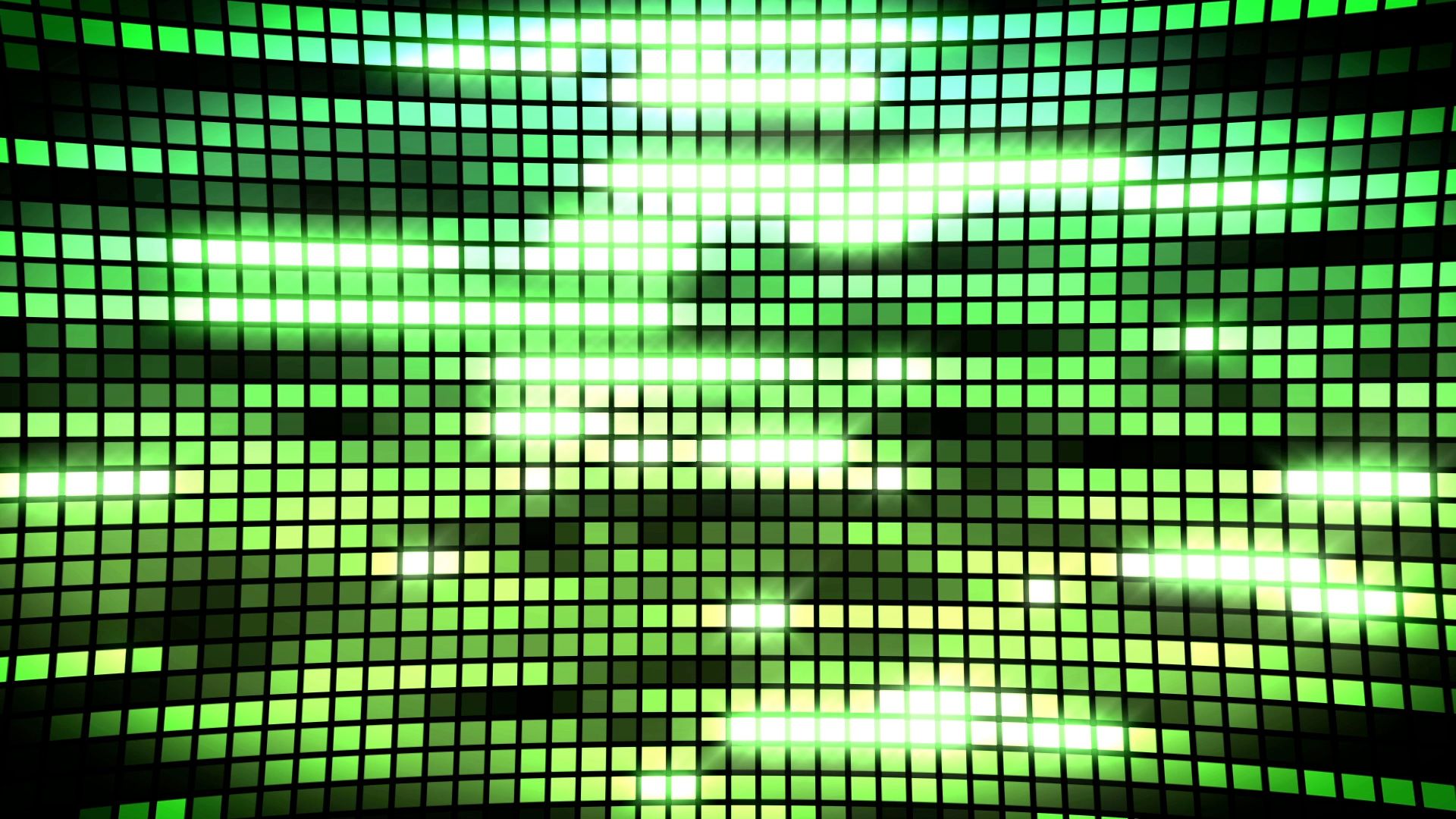 Griglia LED verde luminosa, 1920x1080 Full HD, Desktop
