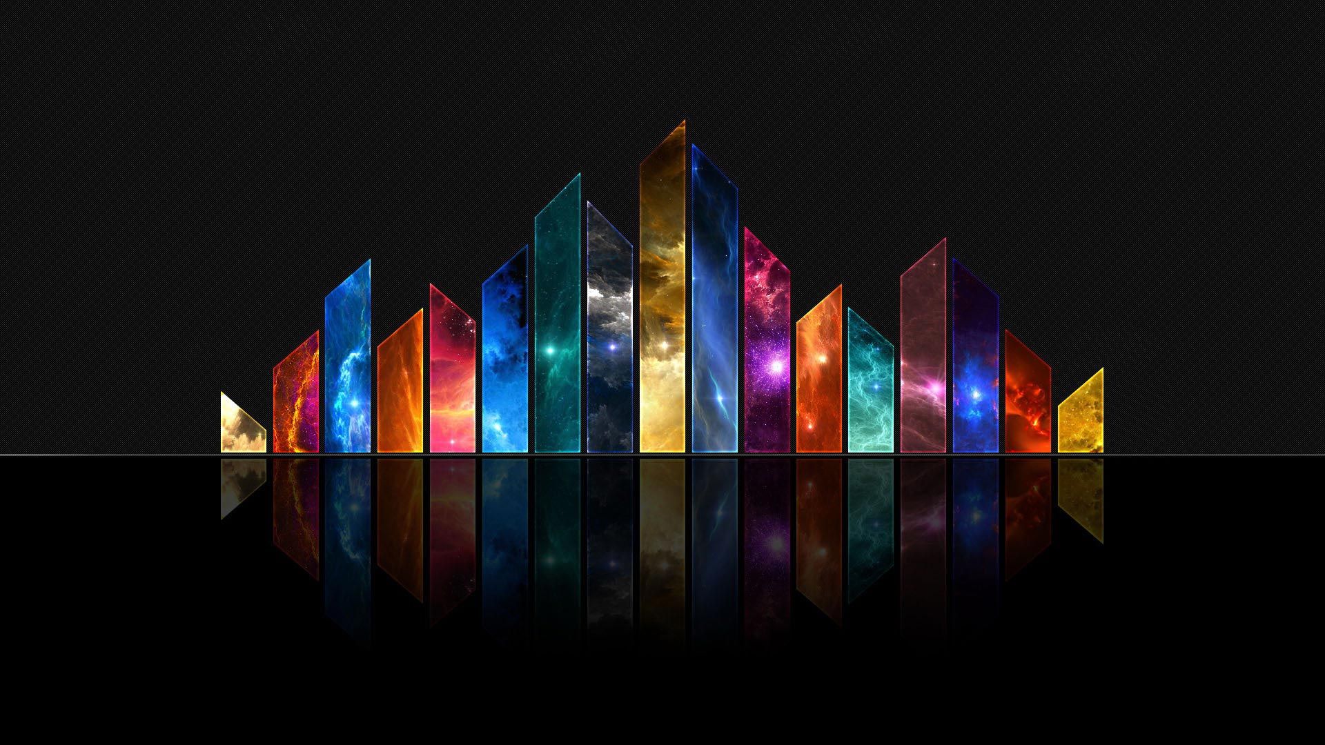 Barre colorate schermo LED, 1920x1080 1080p, Laptop