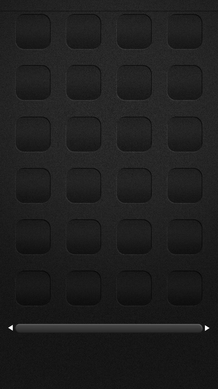 Griglia icone nere vuote, 750x1334 Full HD Verticale, iPhone
