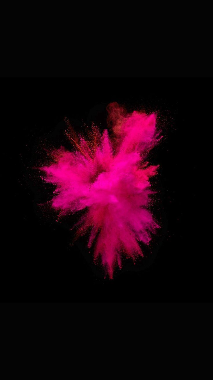 Esplosione polvere rosa nero, 736x1308 Full HD Verticale, iPhone Pro Max