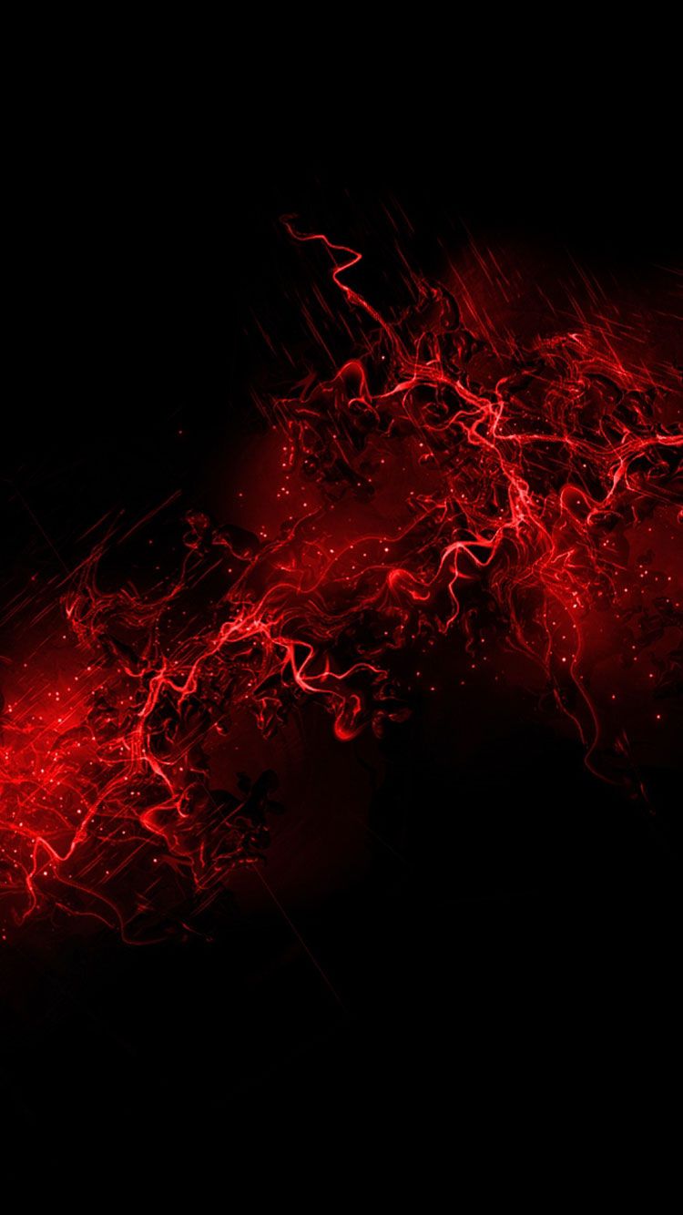 Fumo rosso astratto nero, 750x1334 Verticale, iPhone Pro Max