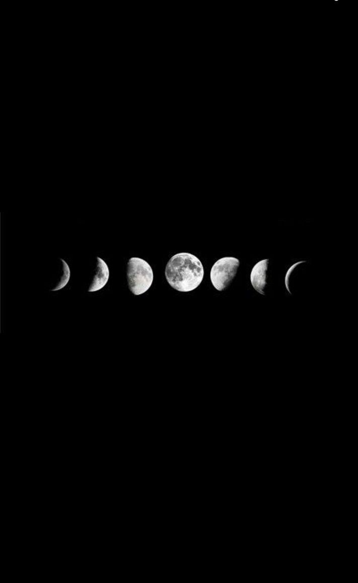 Fasi della luna nere, 711x1157 Full HD Verticale, iPhone