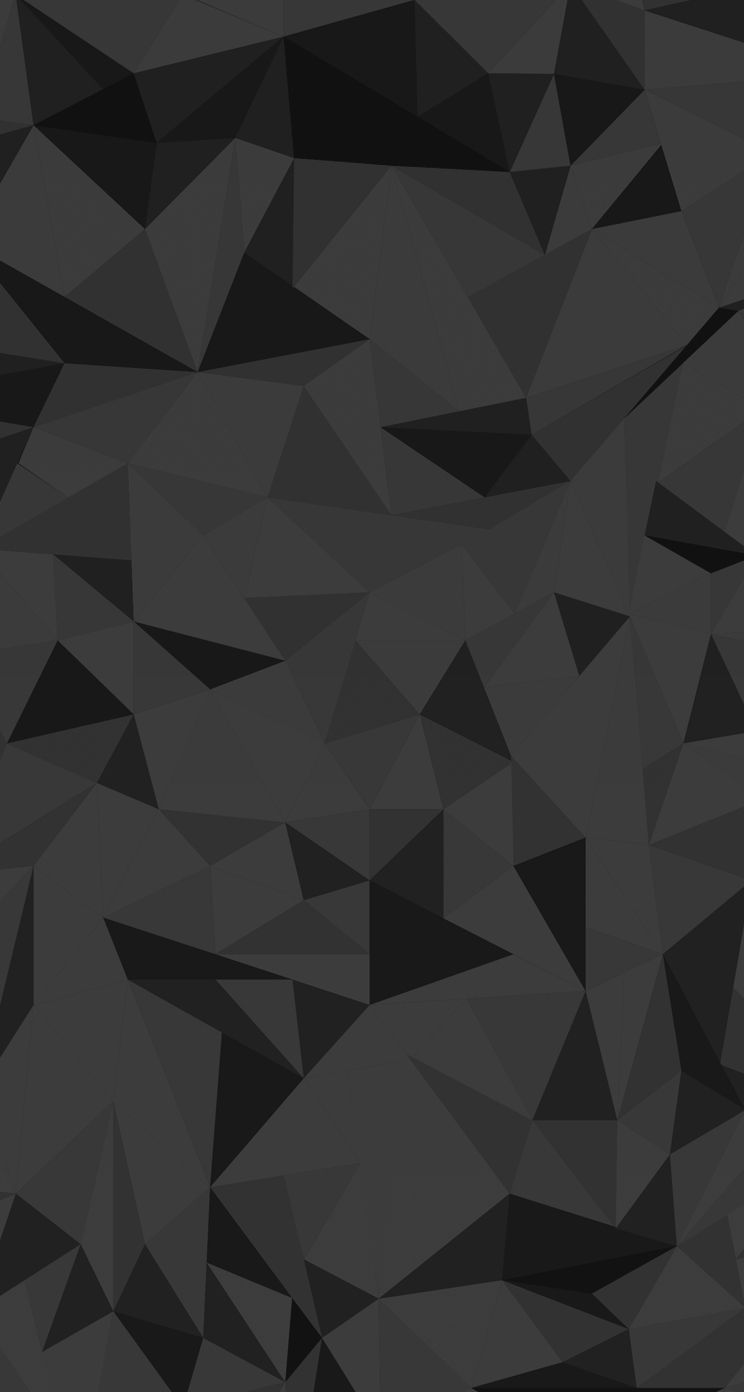 Sfondo geometrico nero poligonale, 744x1392 Full HD Verticale, iPhone Pro Max