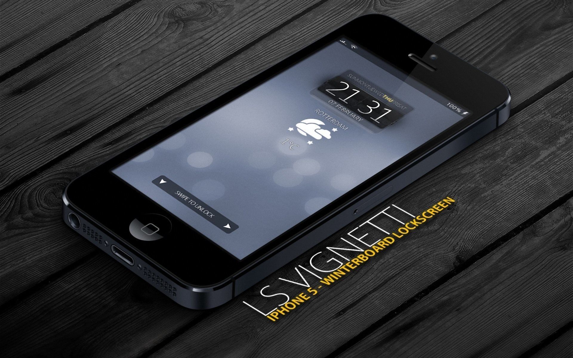 iPhone nero schermo lockscreen, 1920x1200 Full HD+ WUXGA, Desktop