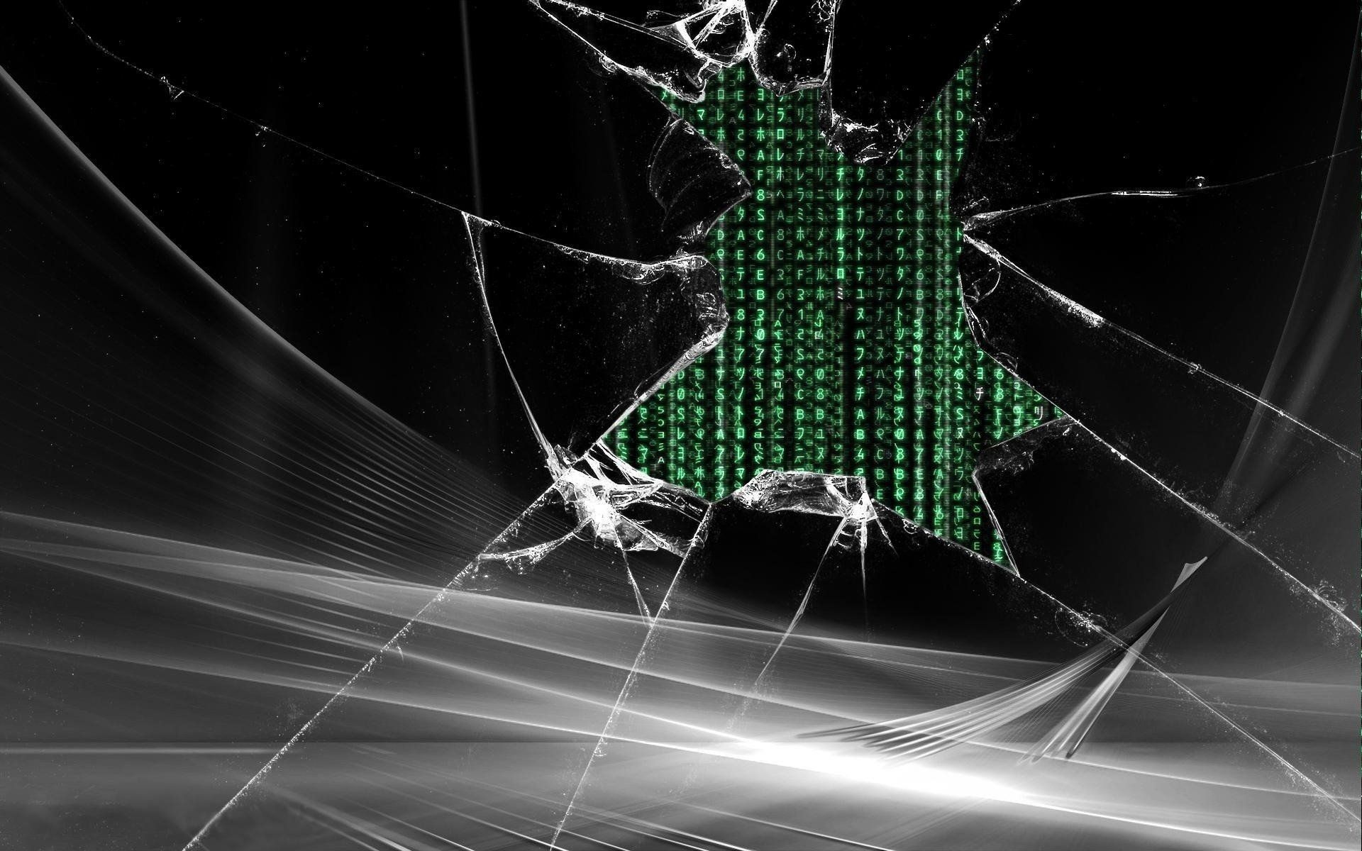 schermo rotto codice matrix, 1920x1200 Full HD+, Laptop