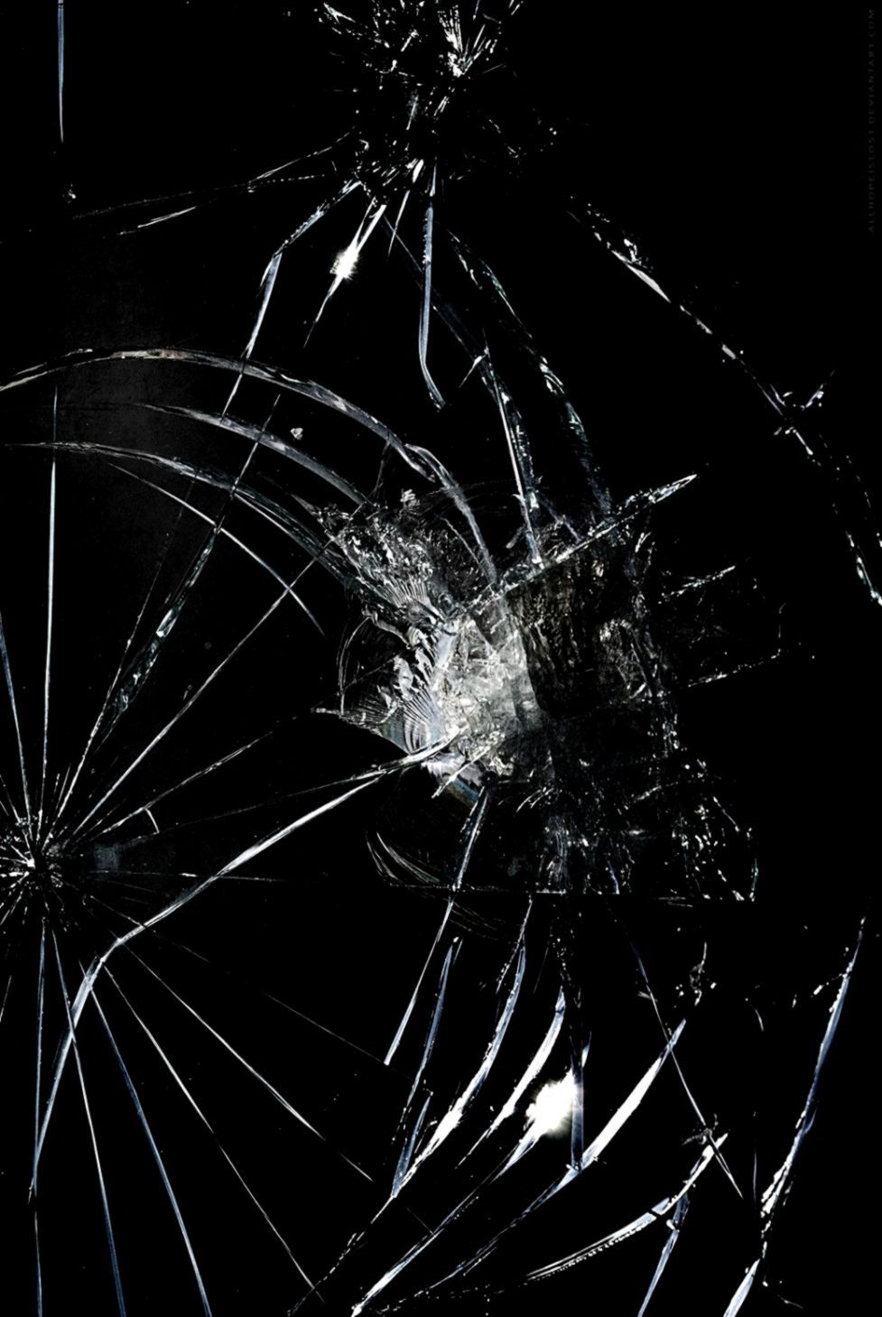 Schermo rotto vetro crepato, 977x1459 Full HD Verticale, iPhone