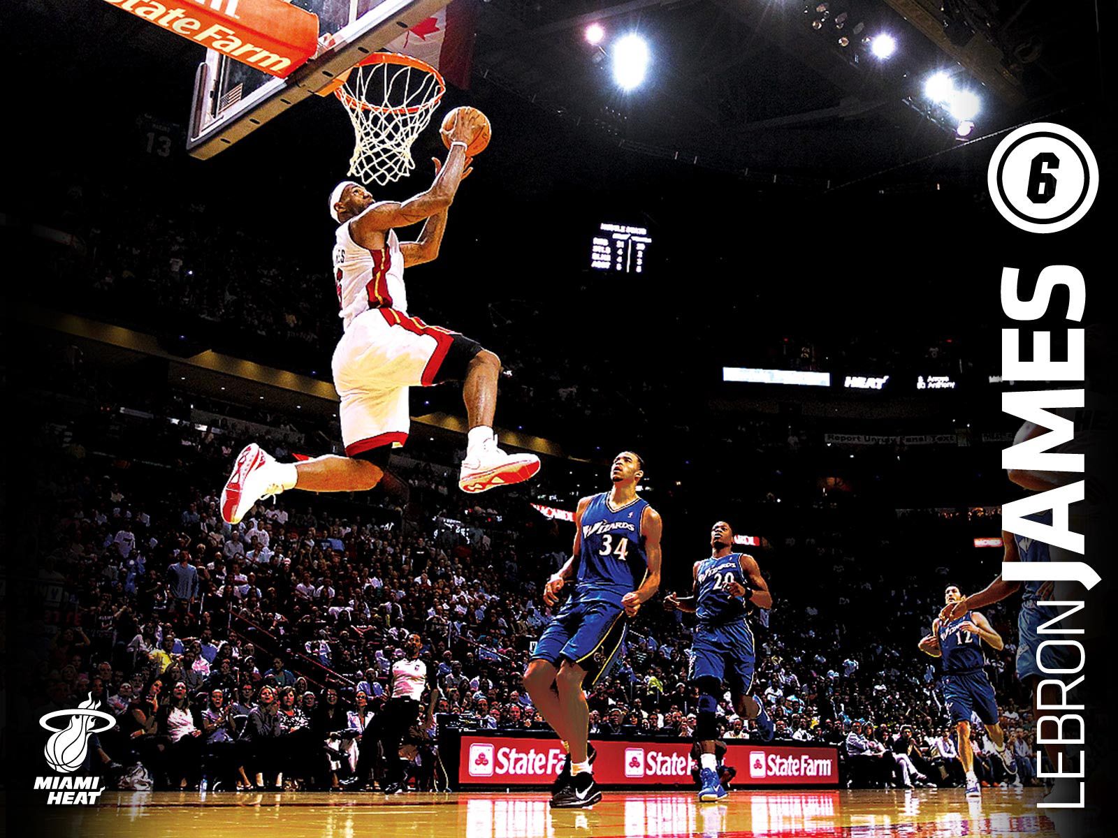 LeBron James schiacciata basket, 1024x768 HD, PC