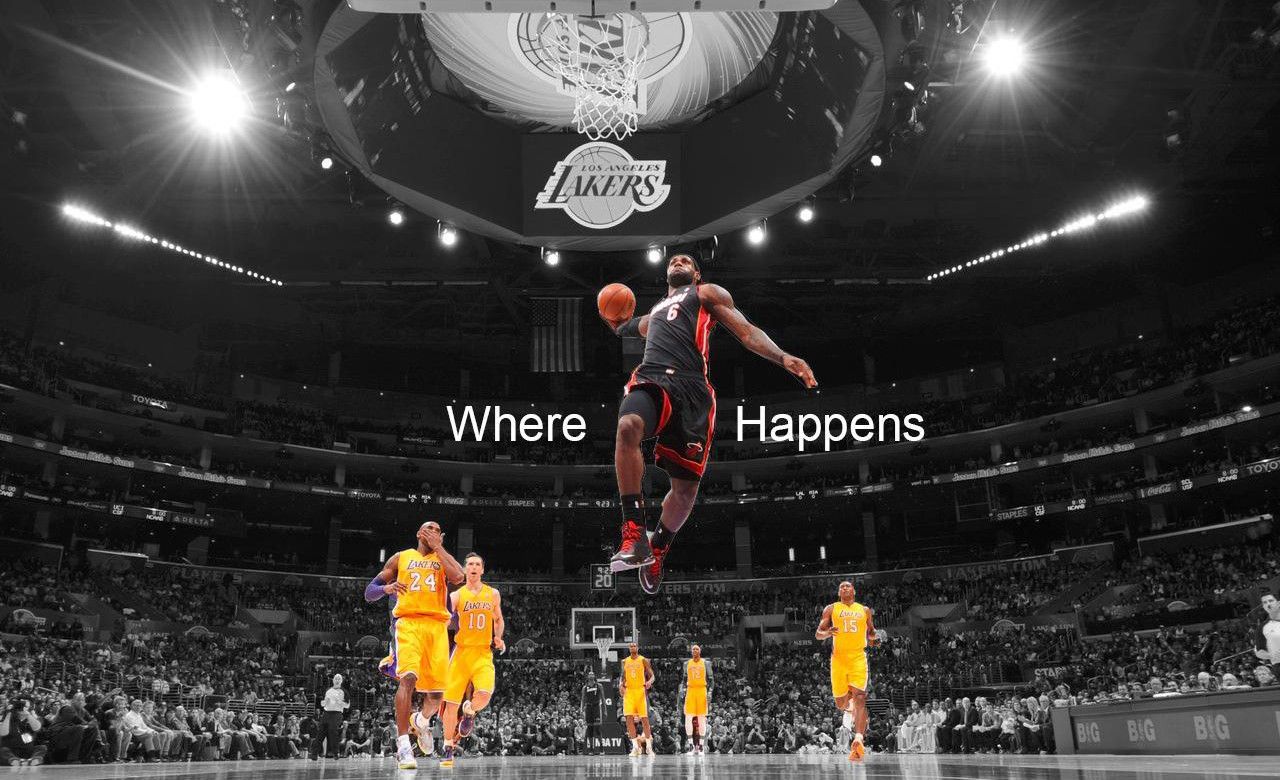 Giocatore Miami Heat in schiacciata, 1600x1094 HD Ready, Acer Nitro
