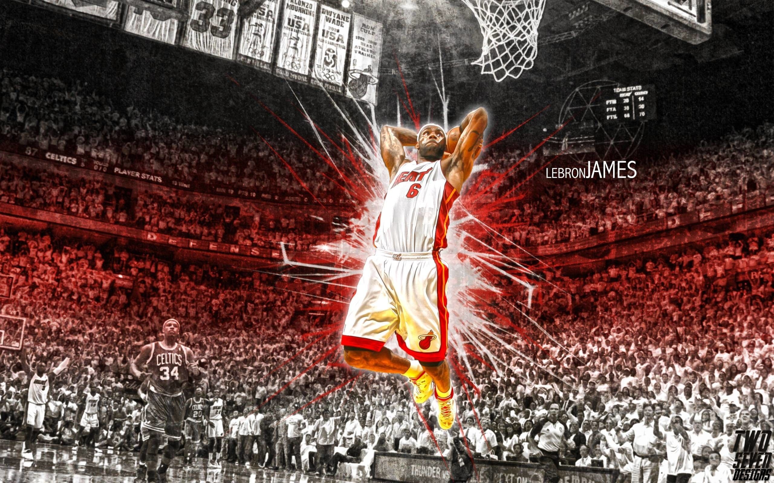 Schiacciata basket Miami Heat, 2560x1600 2K, Laptop