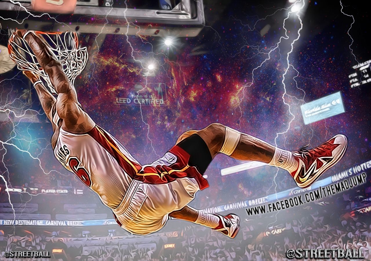 LeBron James schiacciata Lakers, 736x1309 Verticale, Android
