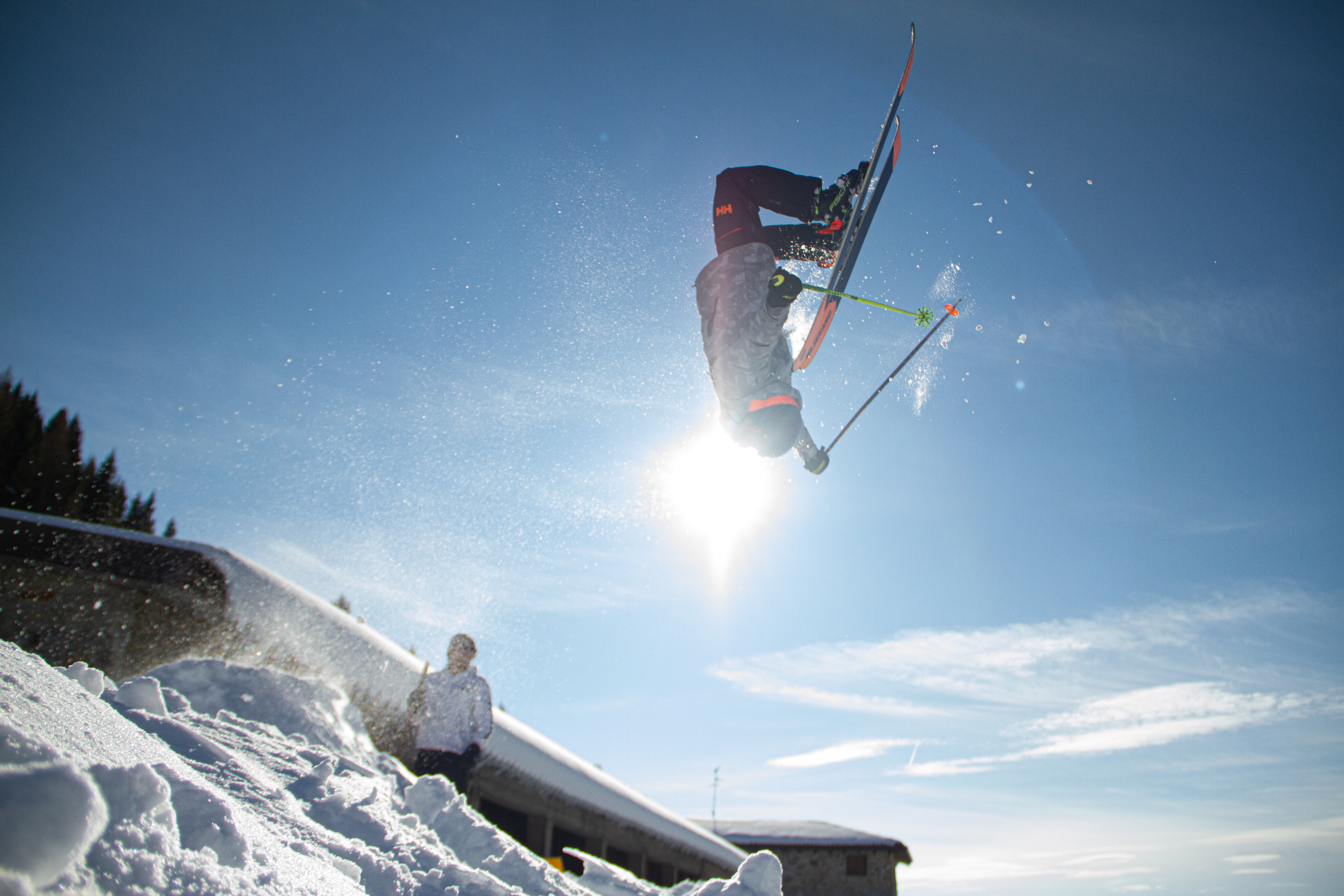 Sciatore acrobatico salto neve, 5184x3456 4K Ultra HD, Monitor 4K