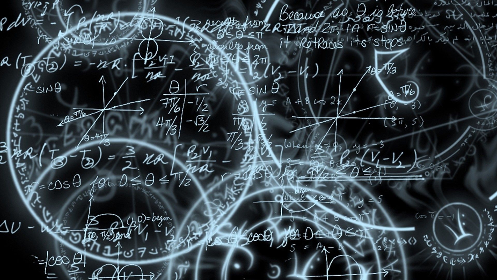Formule matematiche lavagna nera, 1920x1080 1080p, PC