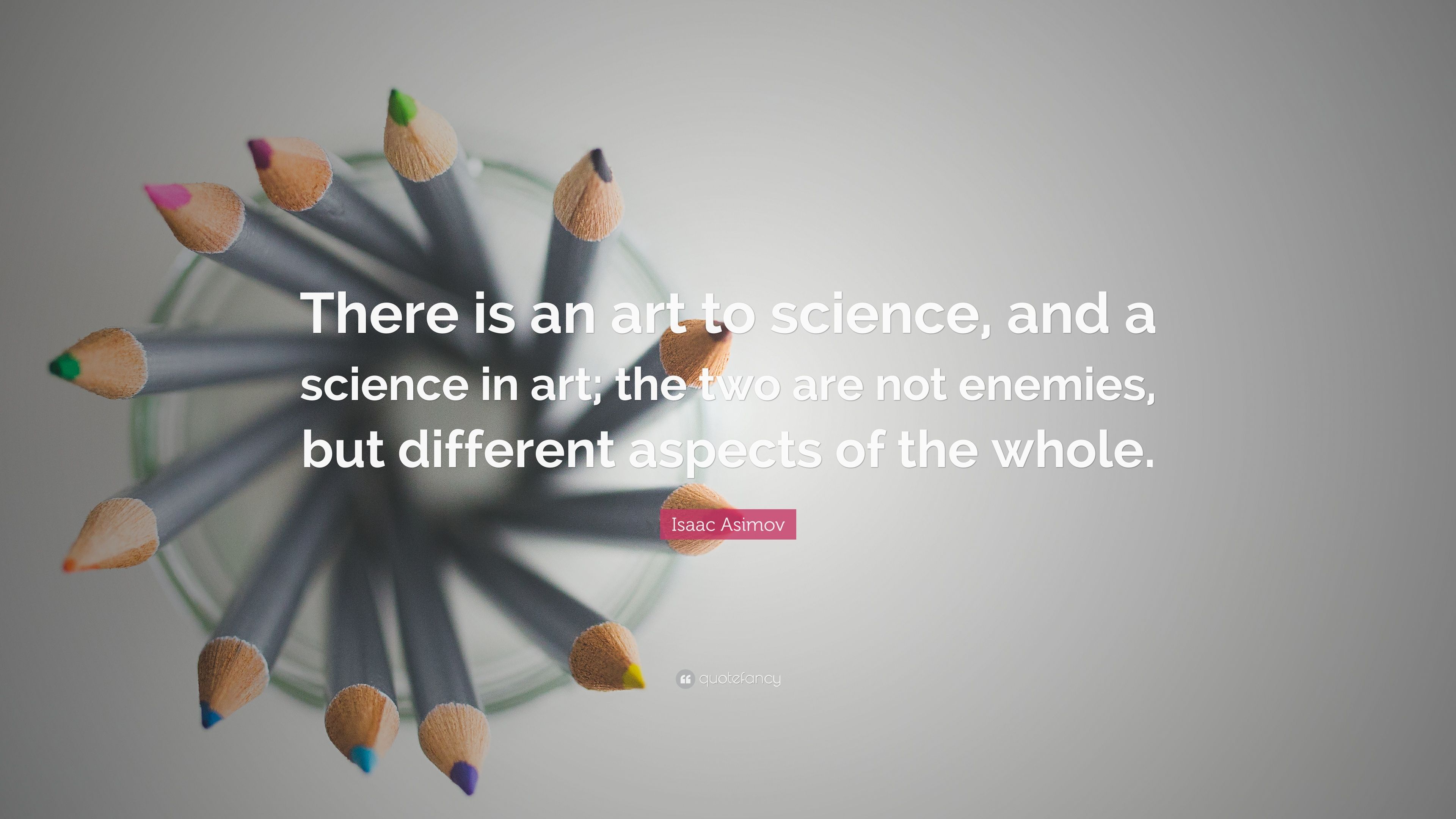 Citazione Asimov cerchio matite colorate, 3840x2160 Ultra HD, 4K TV