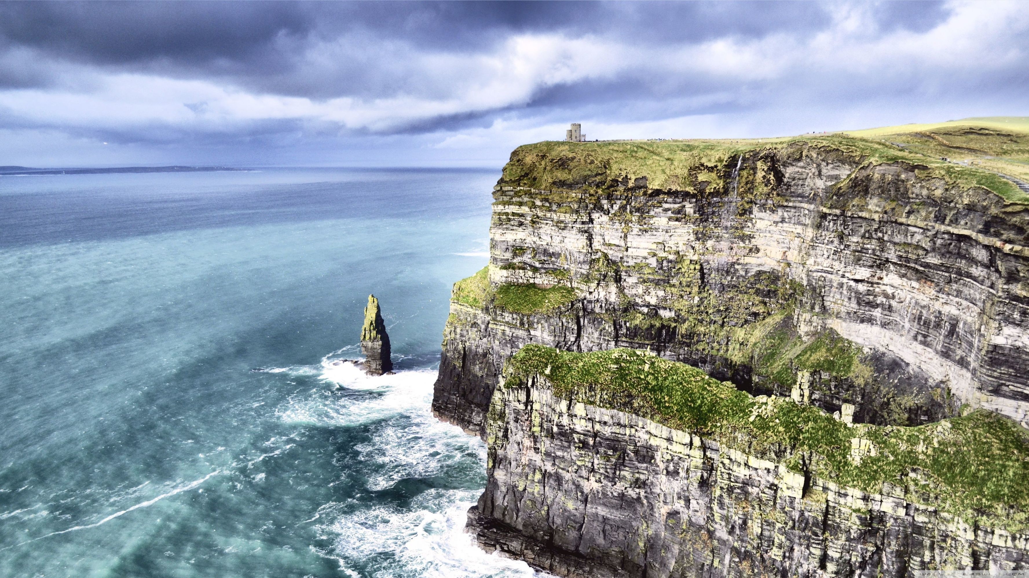 Scogliere di Moher, Irlanda, 3554x1999 2K, Monitor Gaming
