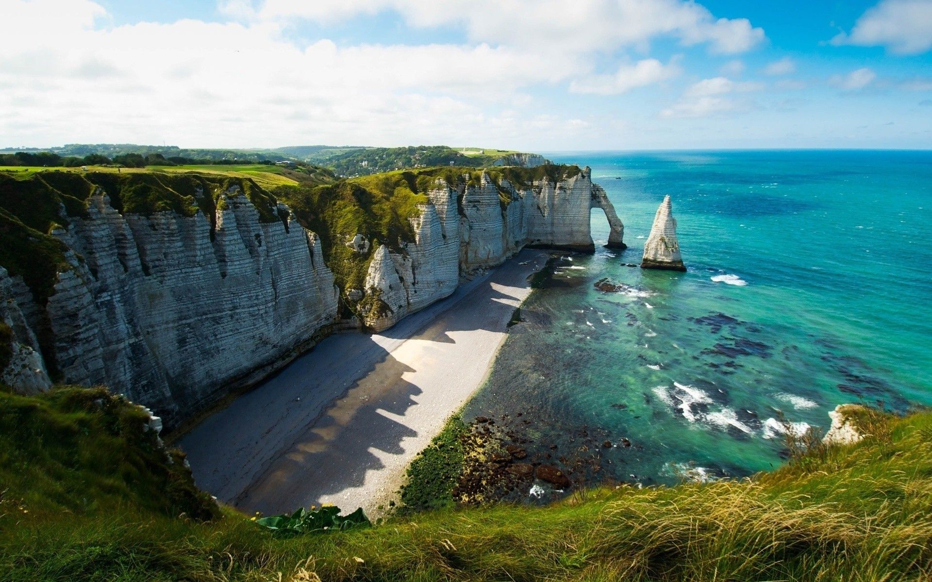Scogliere bianche di Etretat, 1920x1200 Full HD+ WUXGA, Desktop