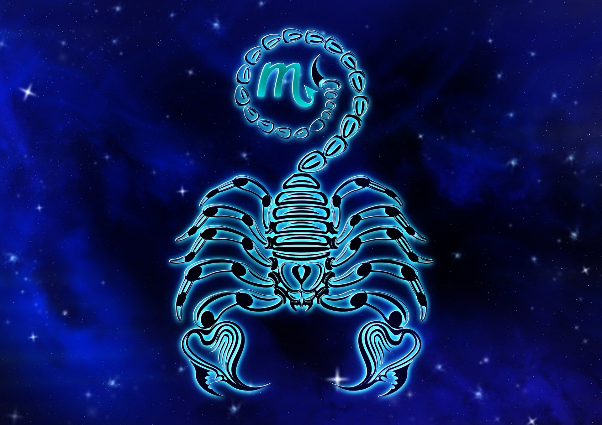 Simbolo scorpione blu neon, 1920x1357 Full HD+ WUXGA, PC