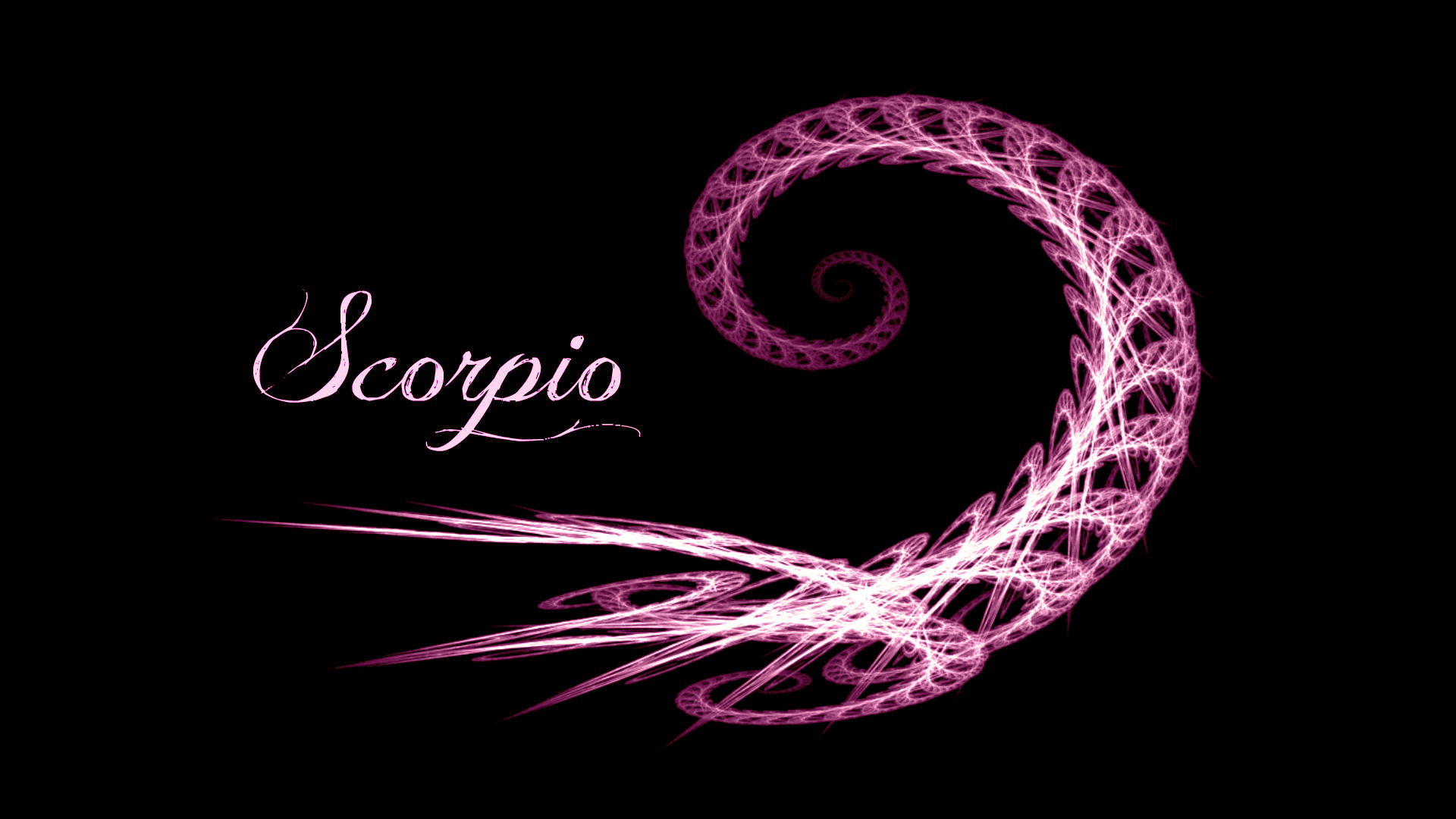 Spirale frattale rosa Scorpio, 1920x1080 1080p, Desktop