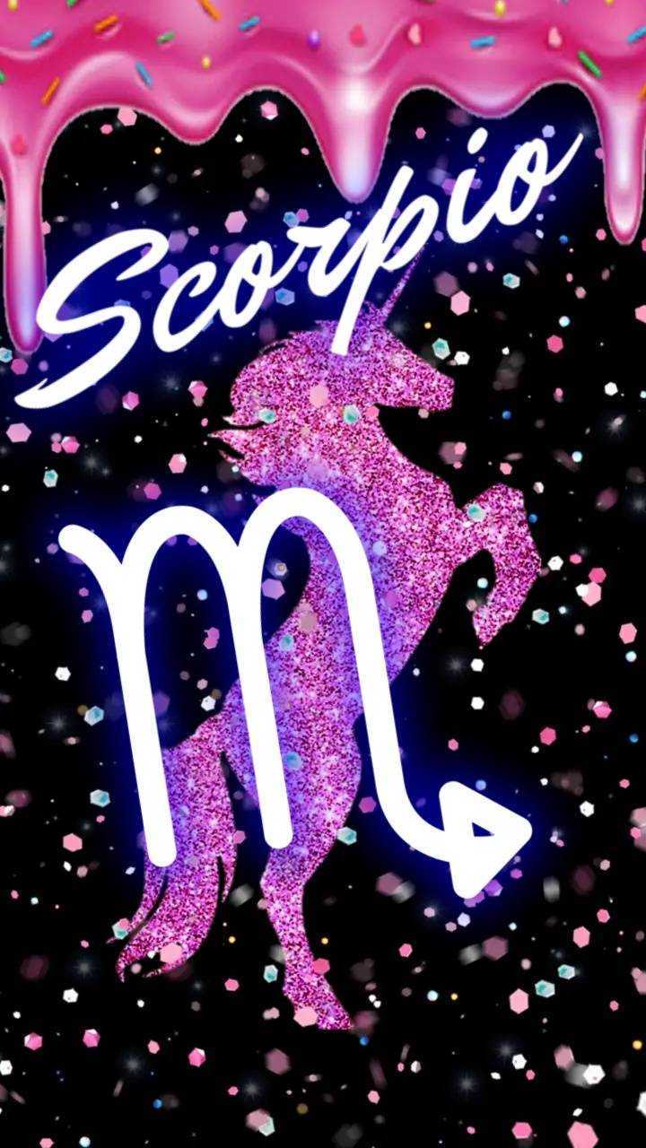 Simbolo Scorpione glitter rosa, 720x1280 Full HD Verticale, Smartphone