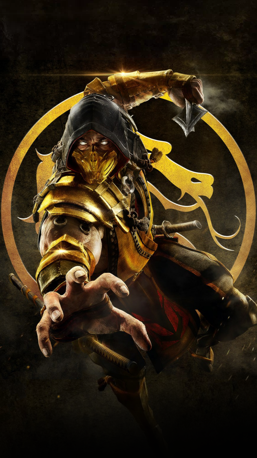 Scorpion Mortal Kombat, ninja, 1080x1920 Full HD Verticale, iPhone