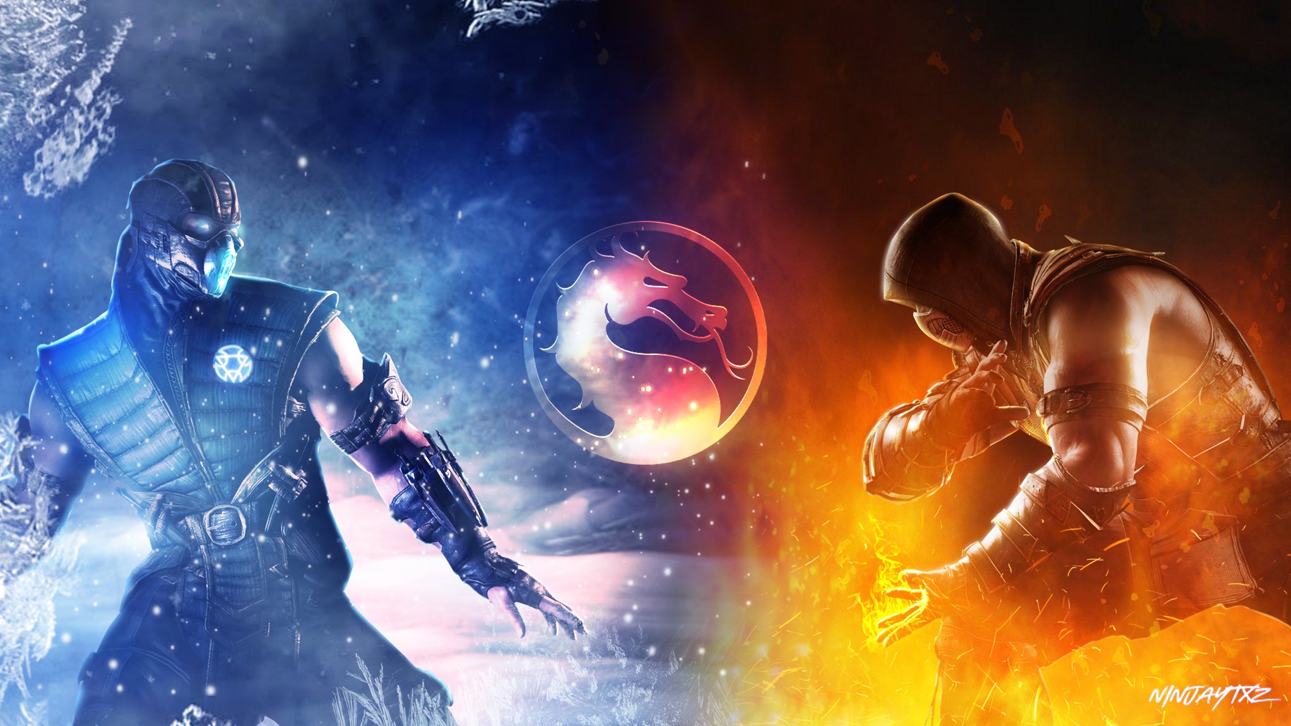 Sub-Zero e Scorpion Mortal Kombat, 2560x1440 1440p, Desktop