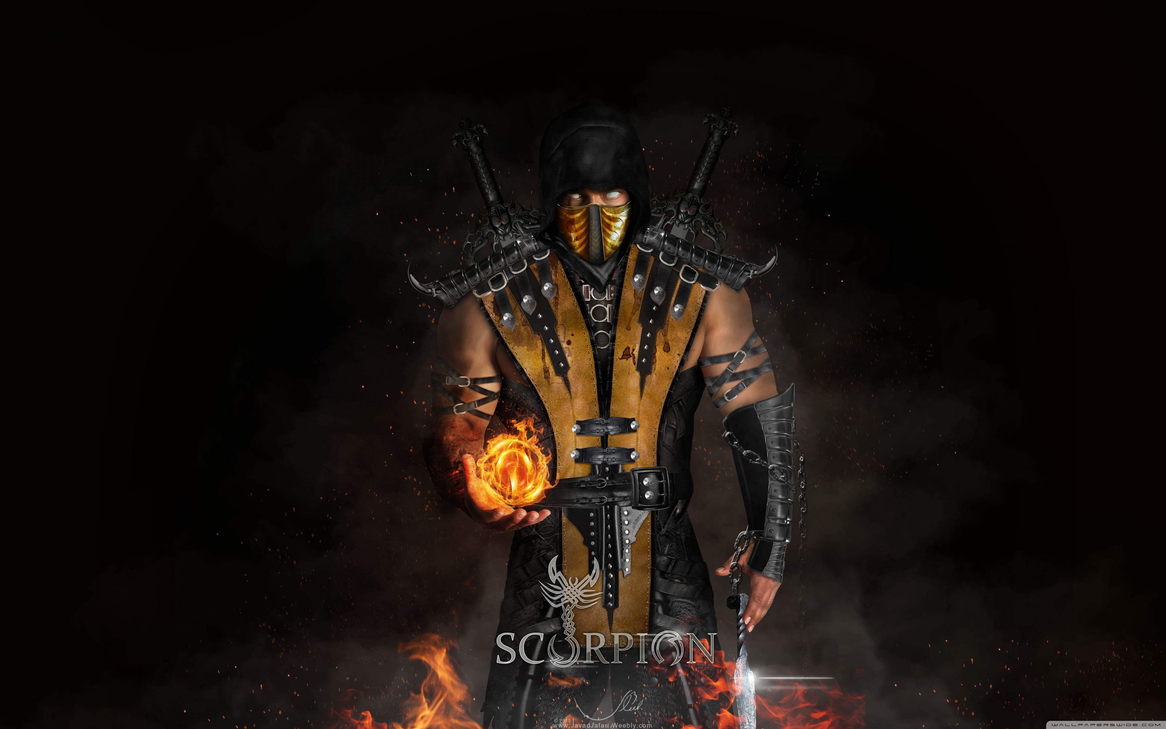 Scorpion Mortal Kombat personaggio, Ed Boon, 3840x2400 Ultra HD, 4K TV