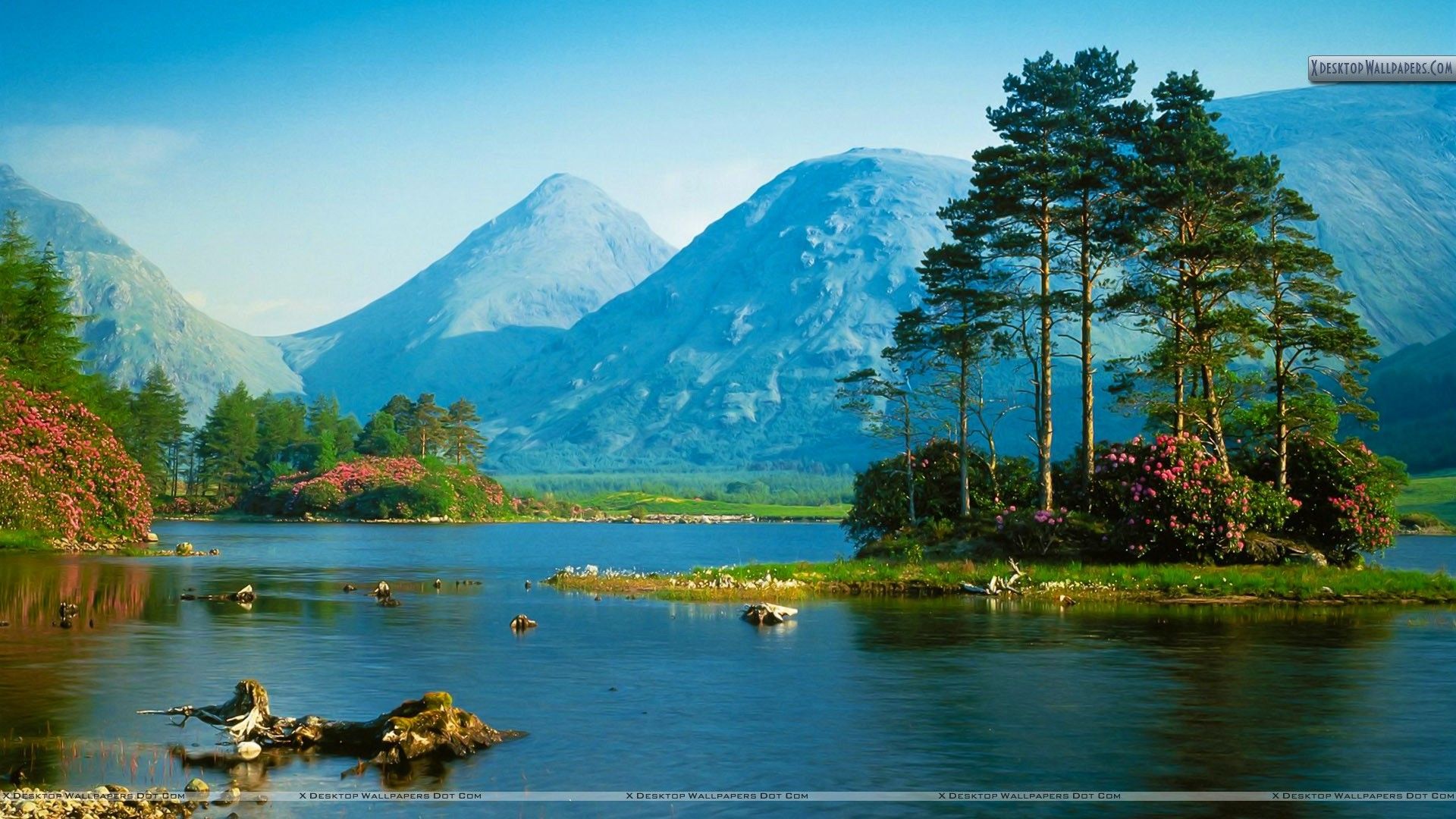 Lago e montagne scozzesi, 1920x1080 Full HD, Desktop