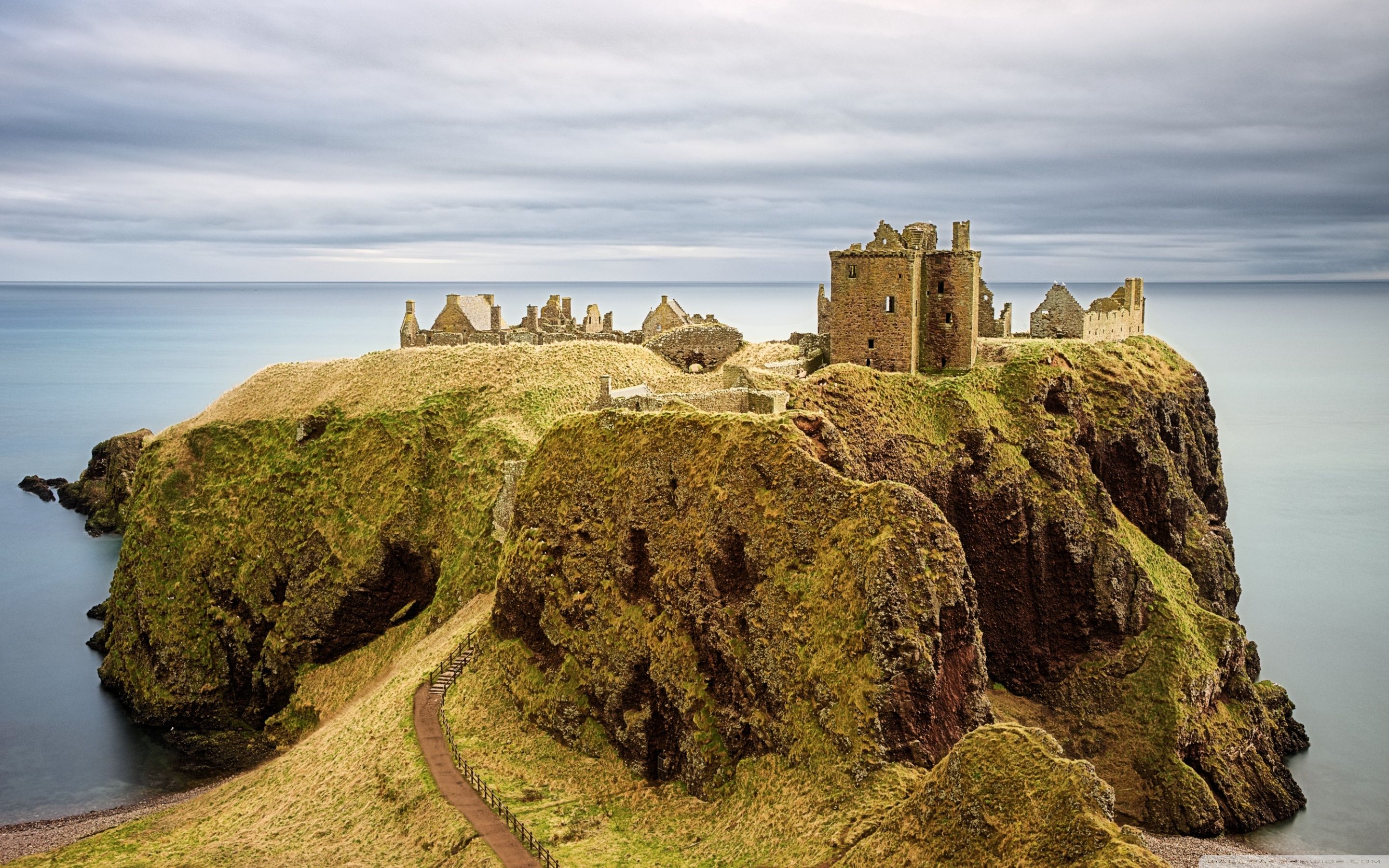 Castello Dunnottar, Scozia, 2880x1800 2K, Monitor Gaming