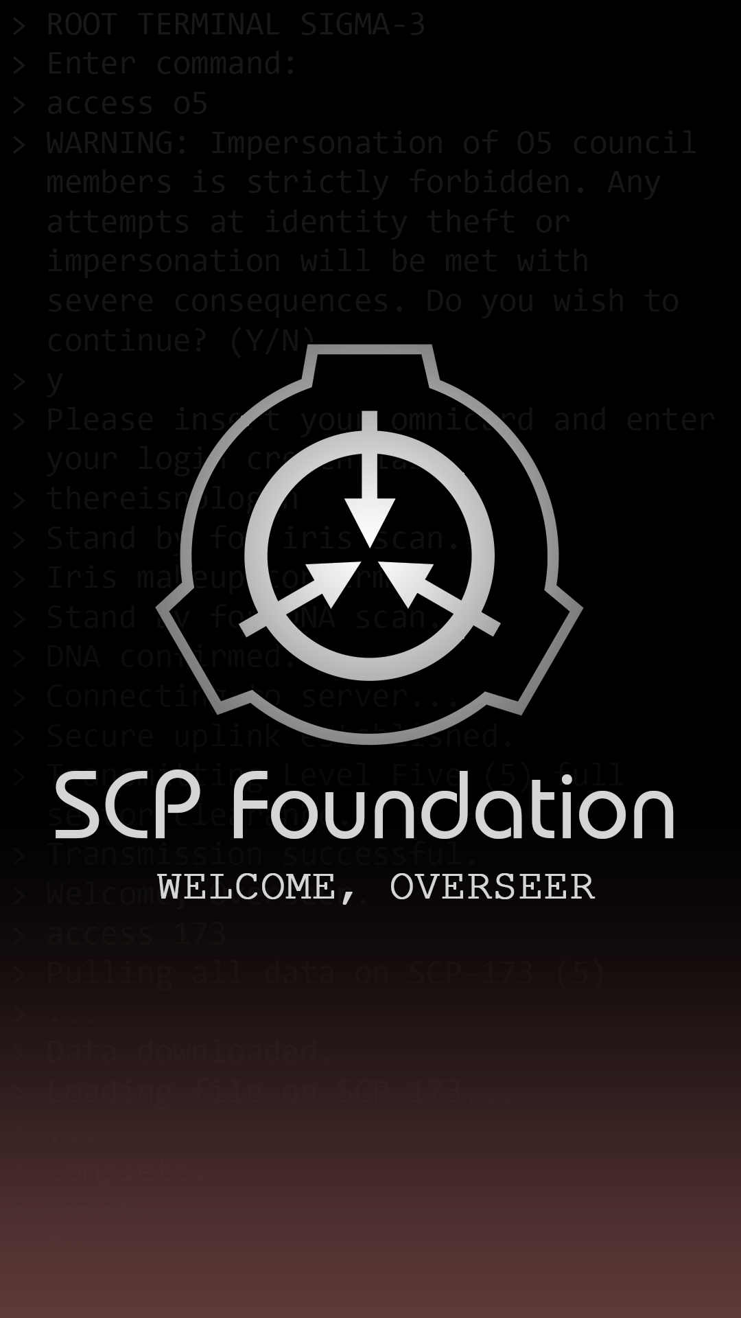 Logo SCP Foundation nero, 1080x1920 Full HD Verticale, iPhone