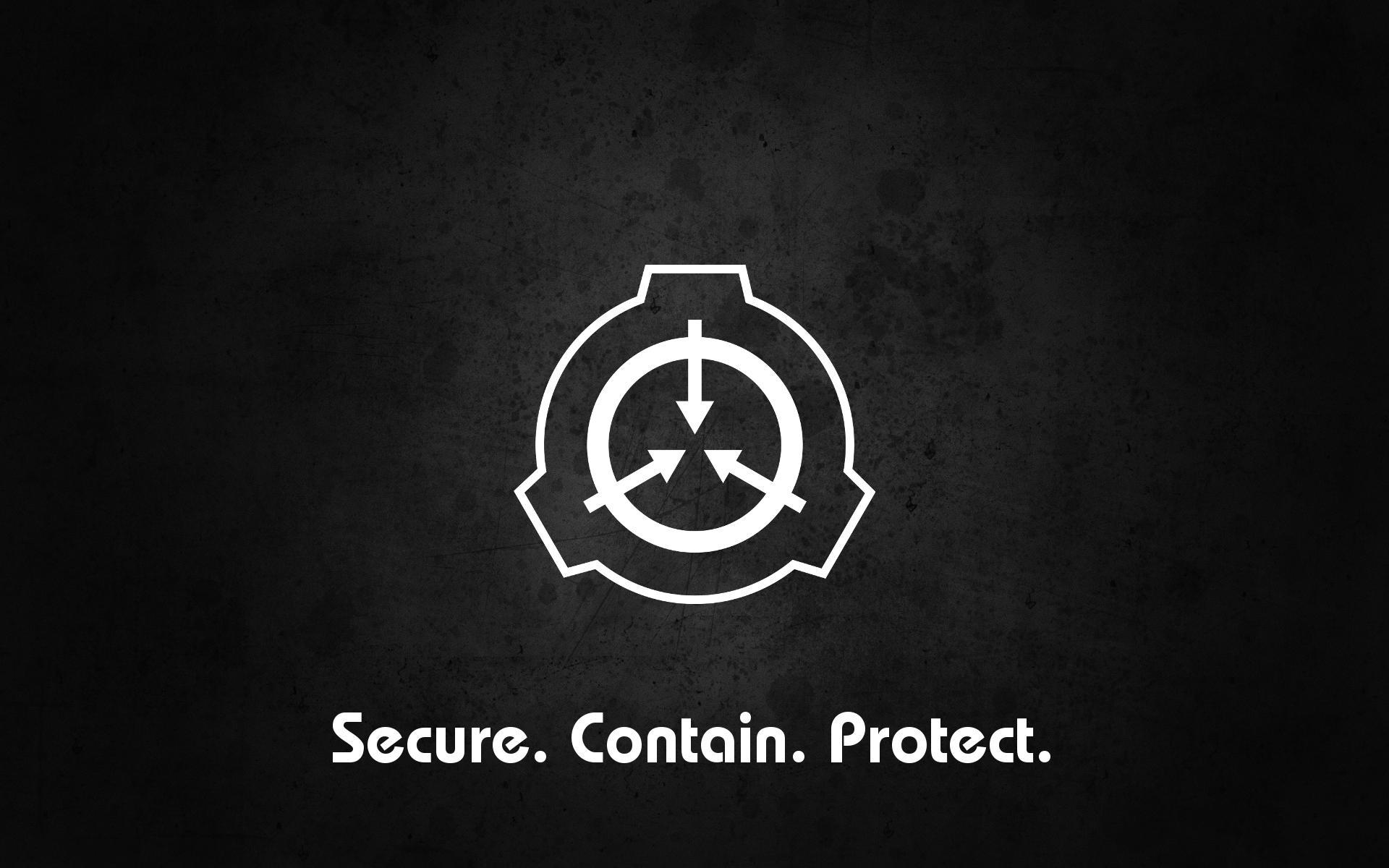 Logo SCP Foundation nero, horror, 1920x1200 WUXGA, Desktop