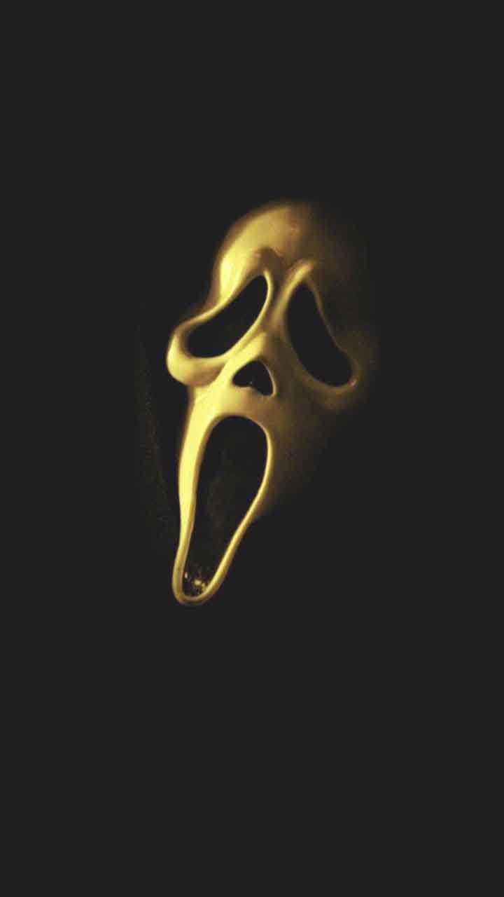 Maschera Ghostface dorata Scream, 720x1280 Full HD Verticale, Smartphone