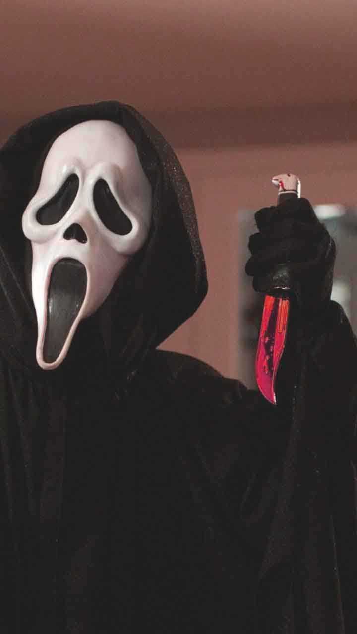 Ghostface con coltello, Scream, 720x1280 Verticale, Telefono