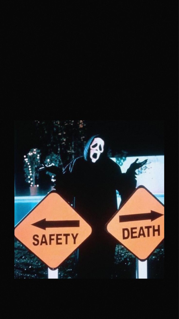 Ghostface Scream cartelli stradali, 736x1308 Full HD Verticale, iPhone