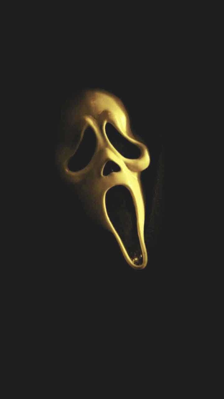 Maschera Ghostface dorata, Scream, 720x1280 Full HD Verticale, iPhone