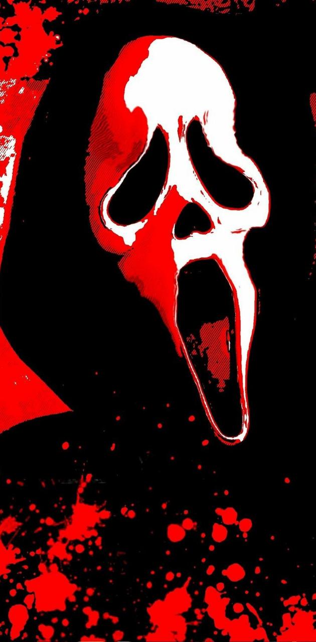 Maschera Ghostface Scream, 630x1280 Full HD Verticale, Smartphone