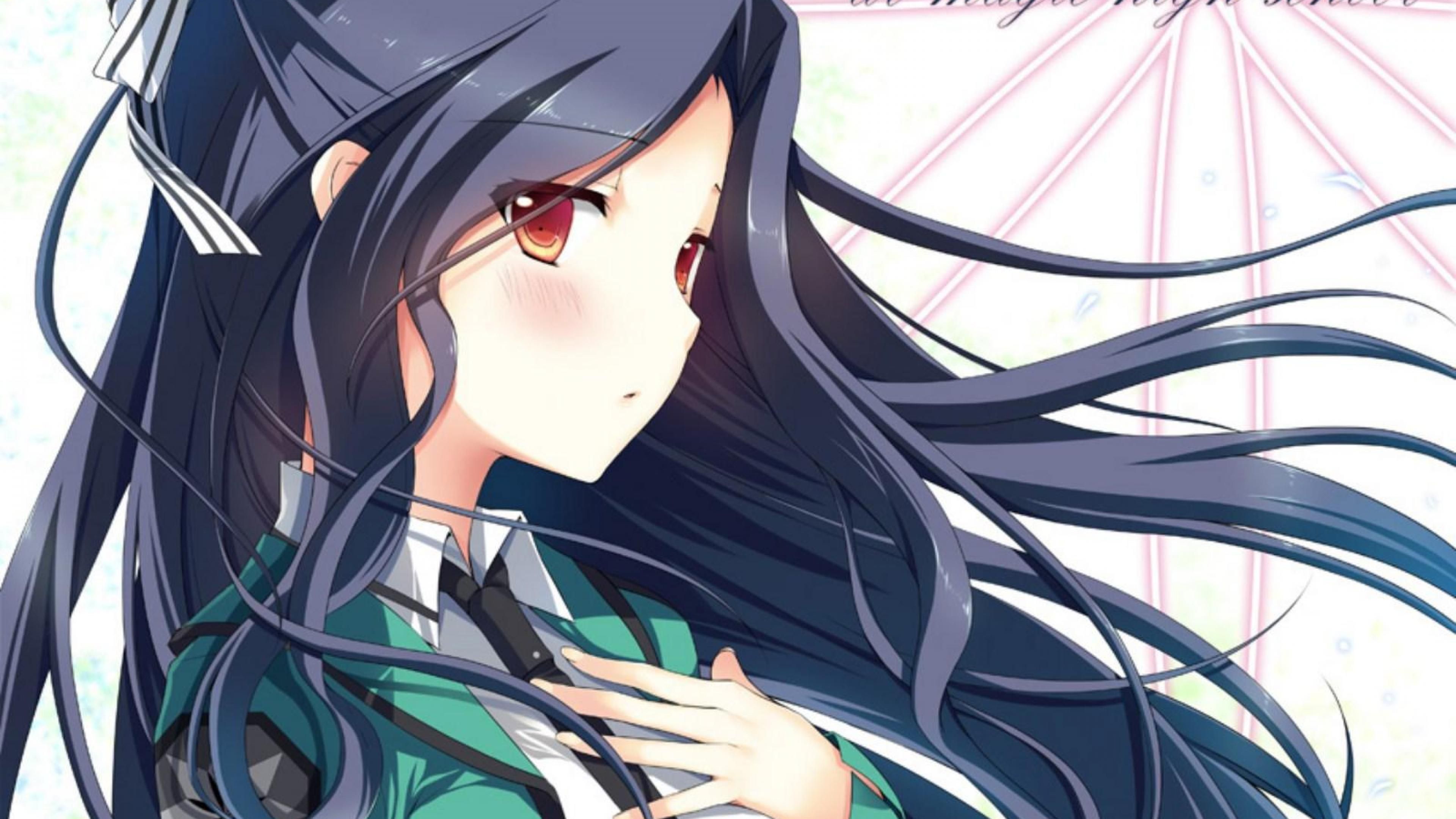 Ragazza anime capelli neri, 3840x2160 4K Ultra HD, Monitor 4K