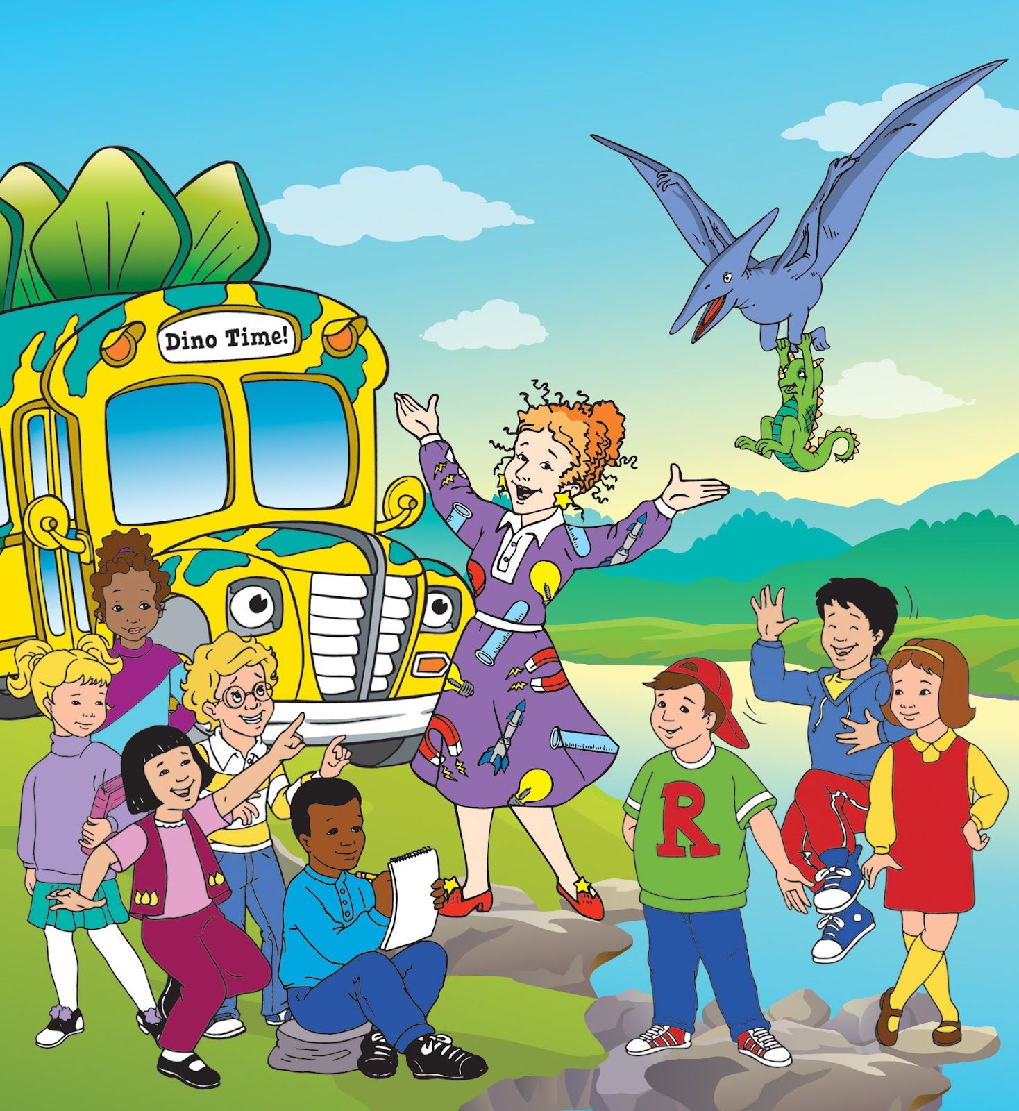 Magic School Bus dinosauri personaggi, 1468x1600 Full HD Verticale, Smartphone
