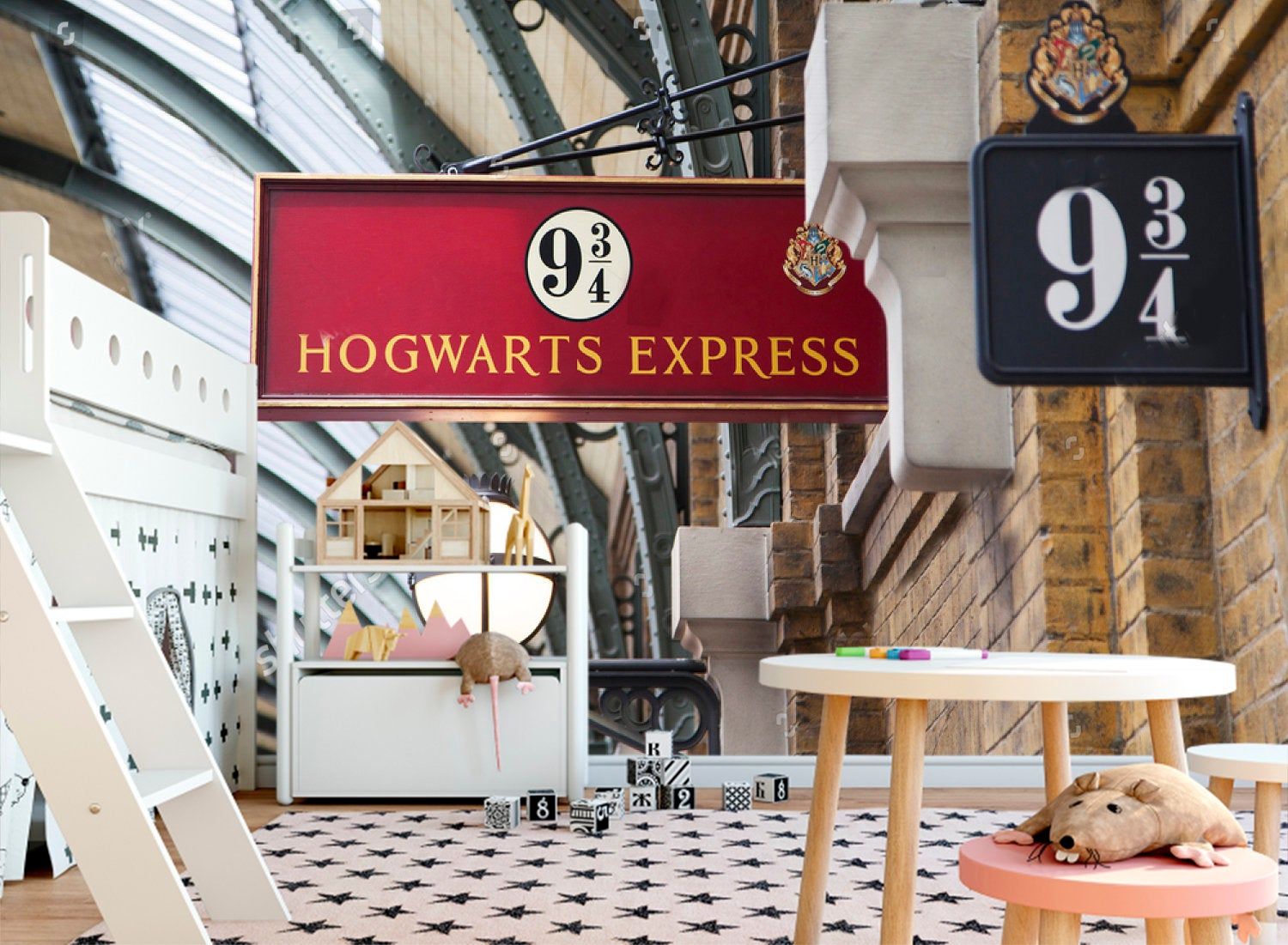 Stazione Hogwarts Express binario 9¾, scuola di magia, 1500x1101 720p, PC