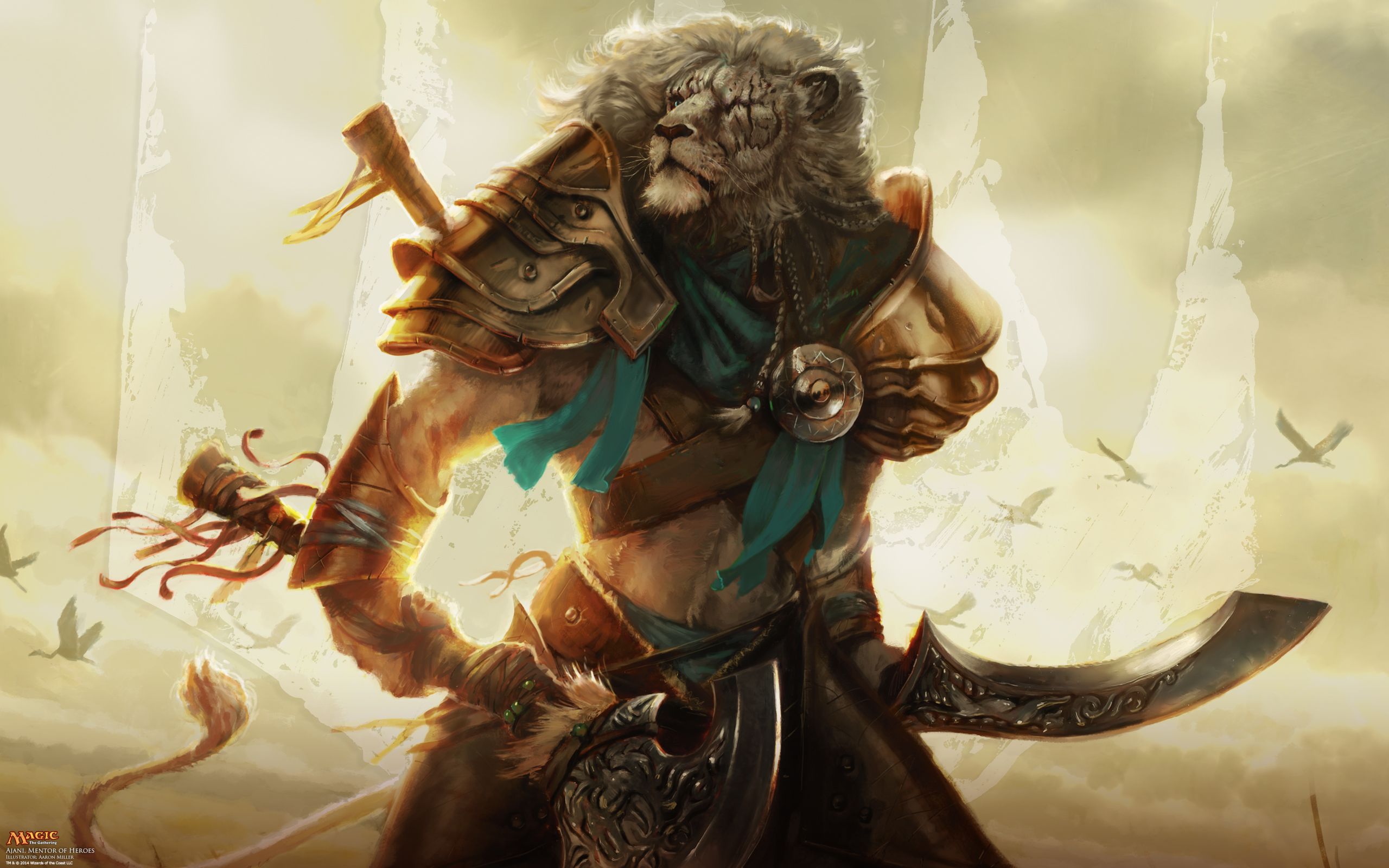 Ajani guerriero leone Magic, 2560x1600 2K, Laptop
