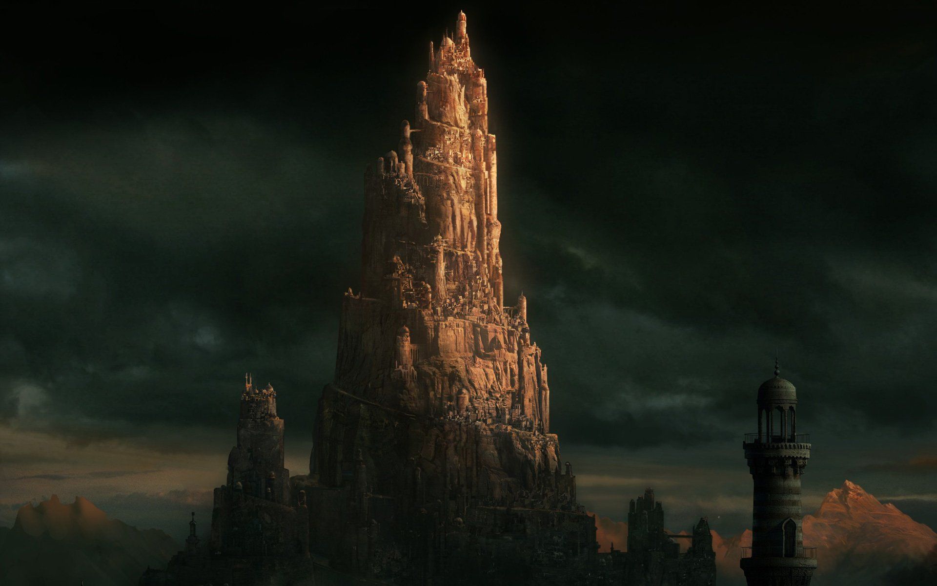Torre castello fantasy scuro, 1920x1200 Full HD+ WUXGA, iMac