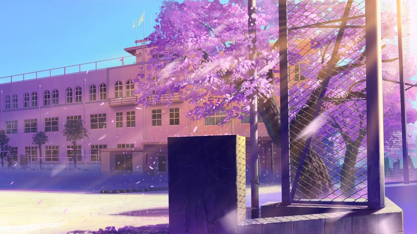Edificio scolastico giallo minimalista, 1366x768 HD, Notebook Gaming