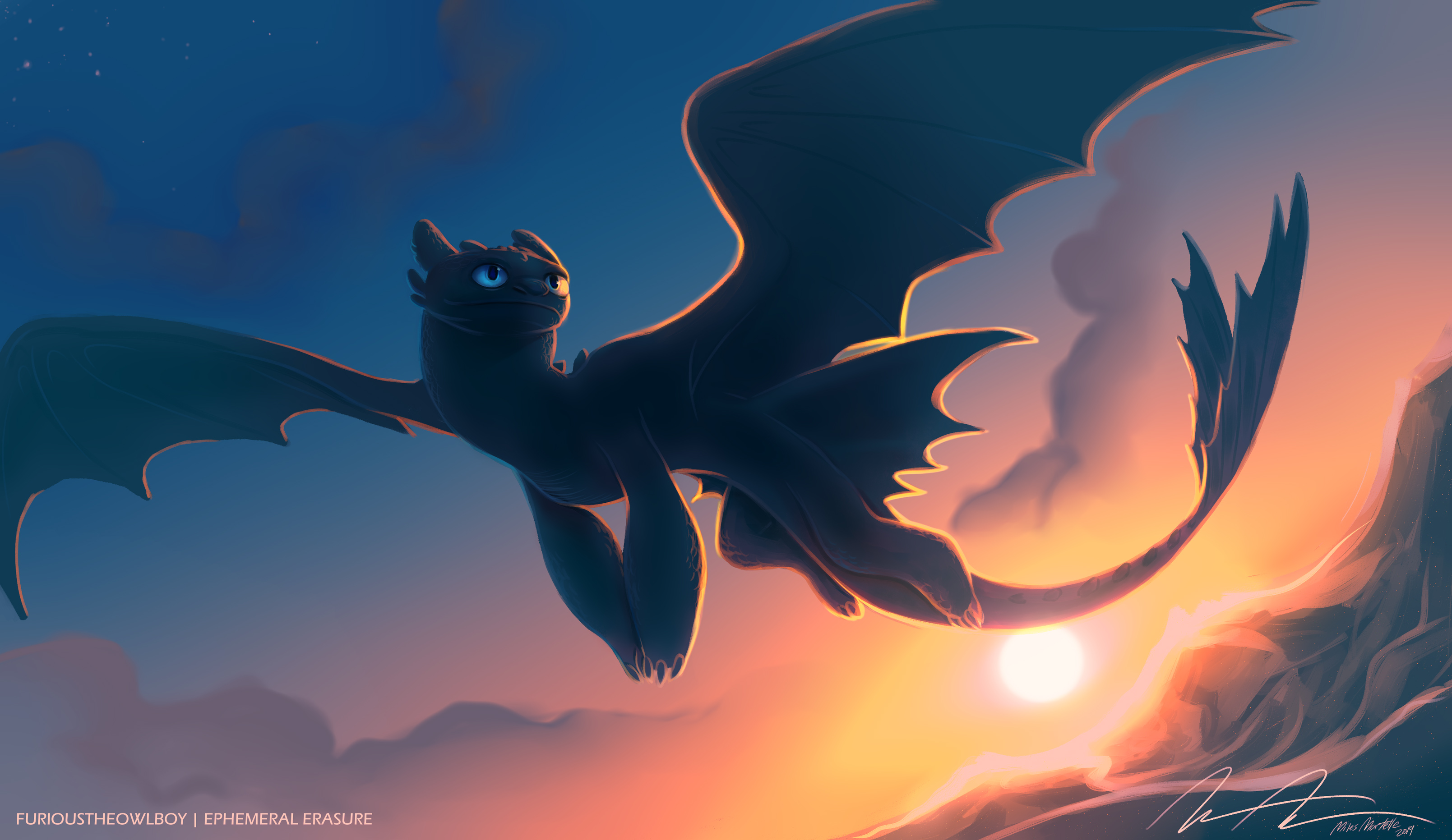 Sdentato drago Dragon Trainer, 3218x1863 2K, Desktop