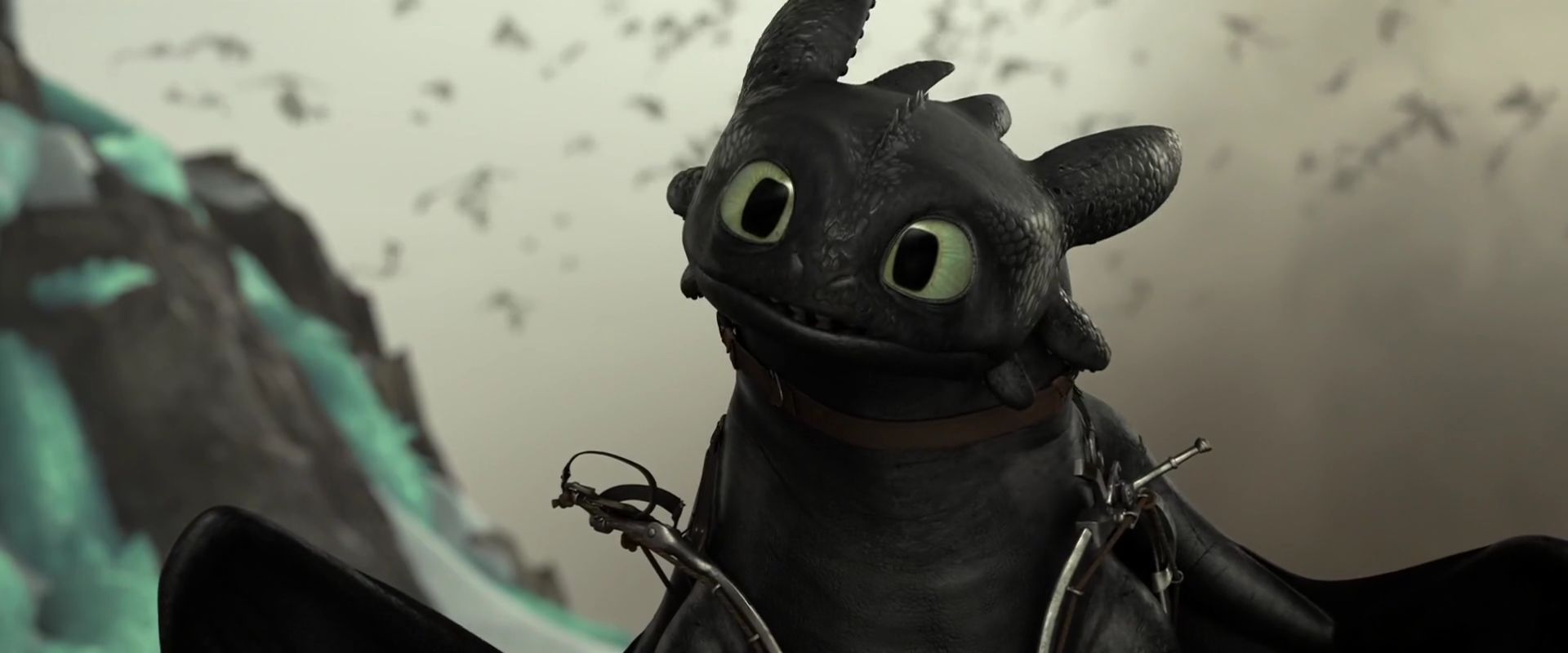 Sdentato Dragon Trainer drago nero, 1920x800 21:9, Ultrawide